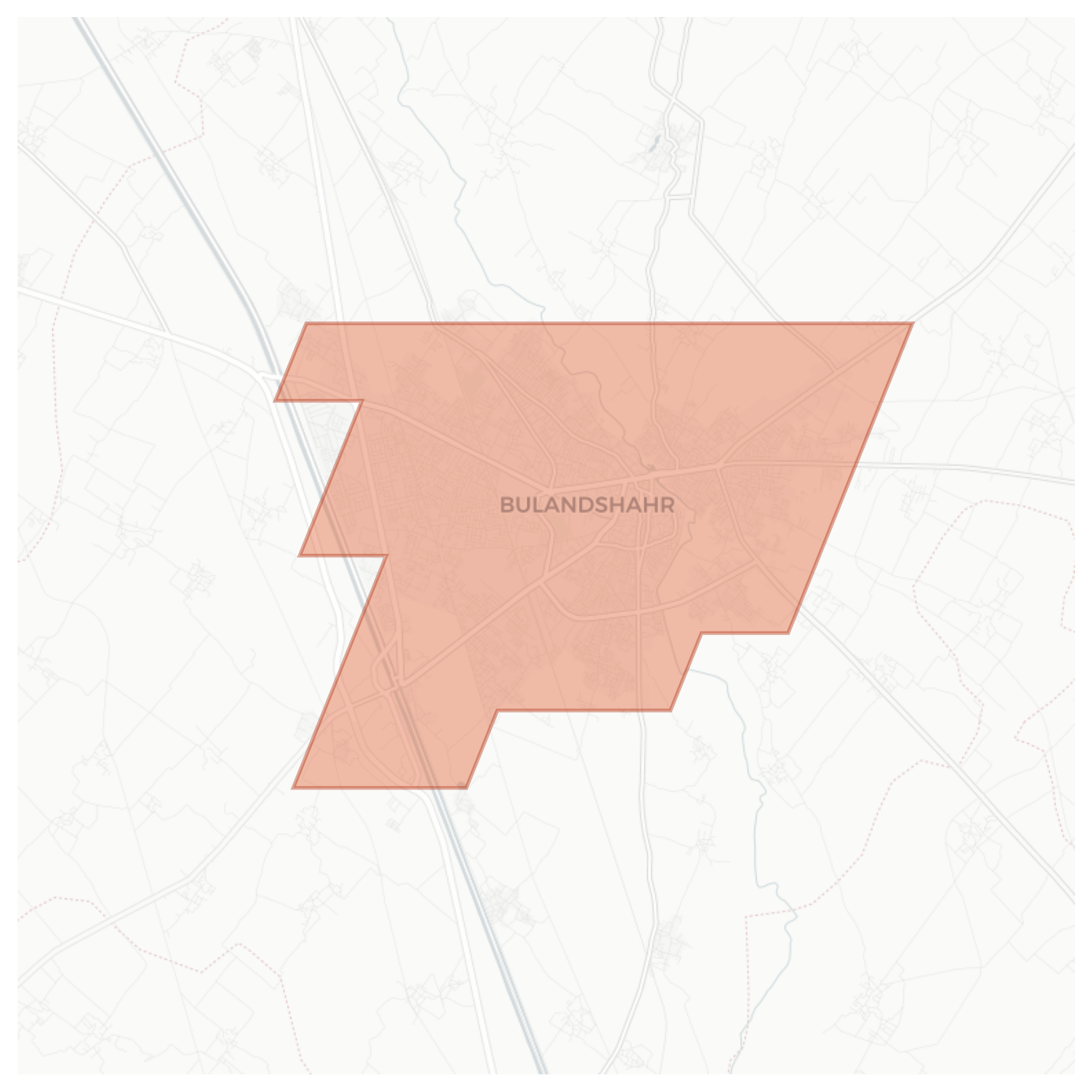 Bulandshahr geographic map