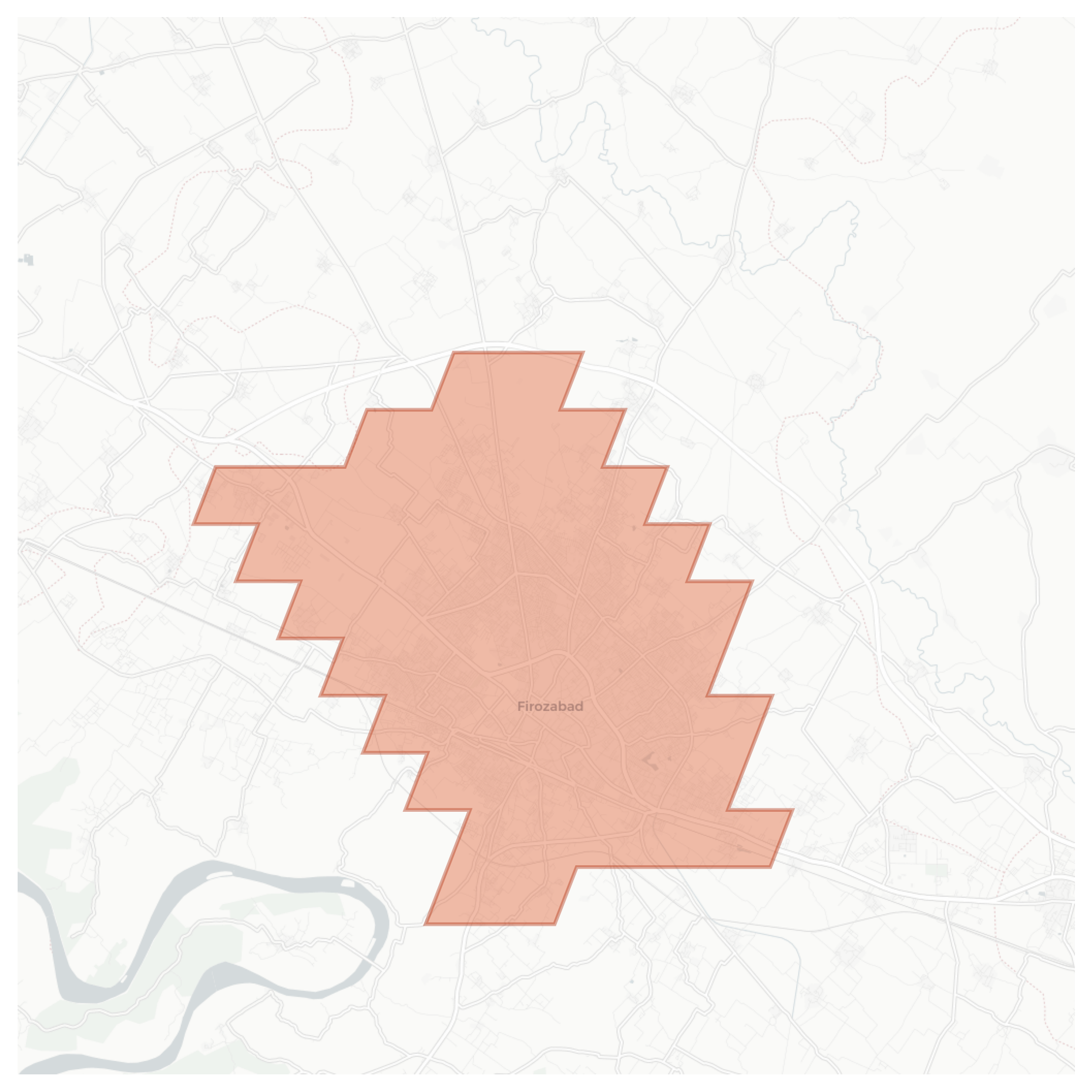 Firozabad geographic map