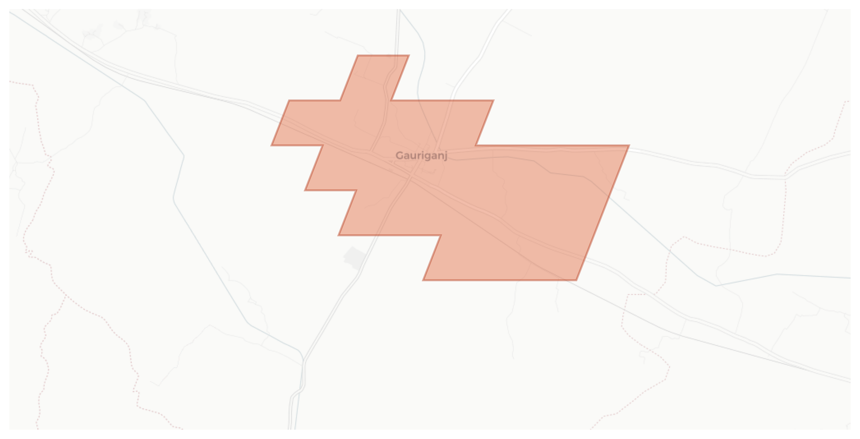 Gauriganj geographic map