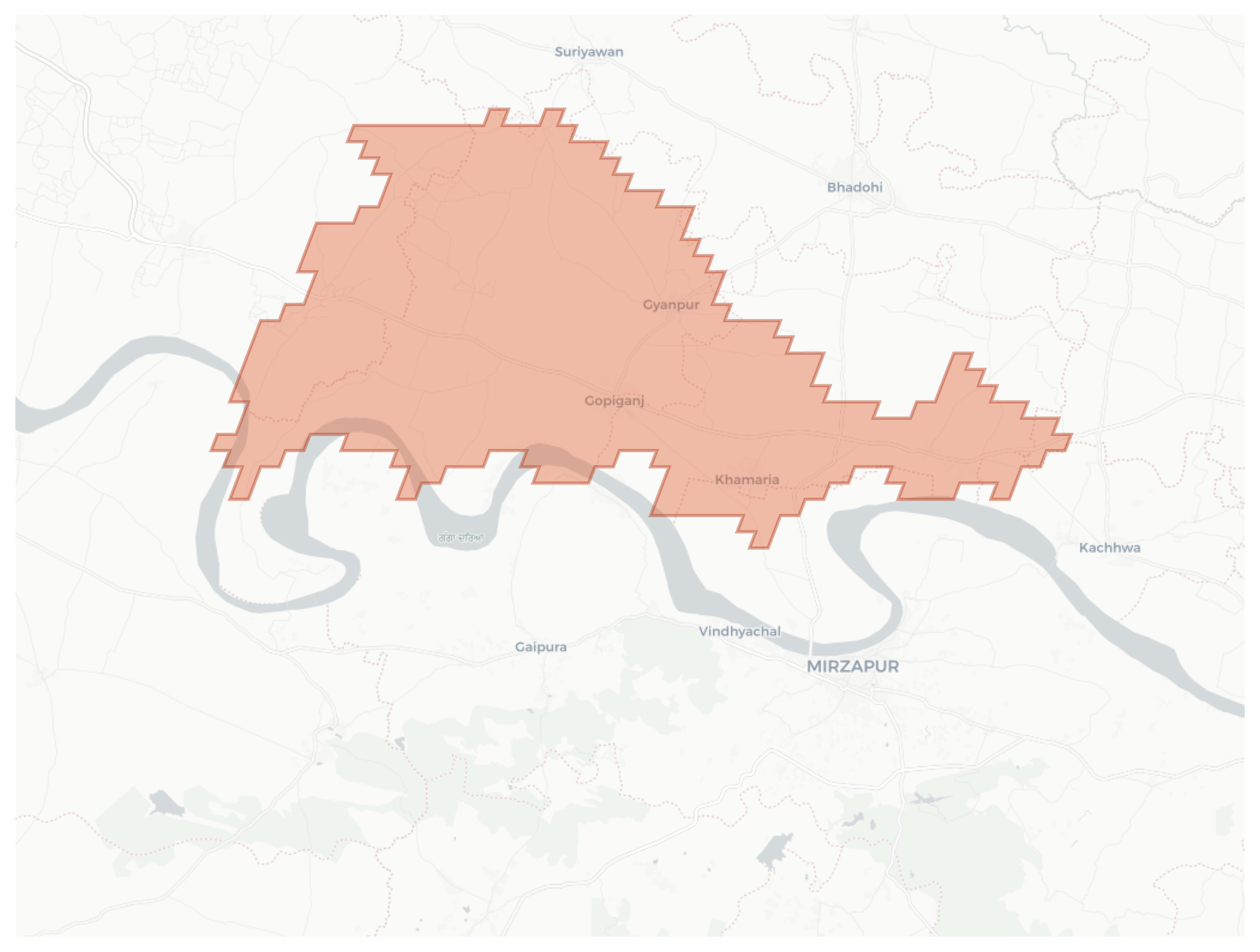 Gyanpur geographic map