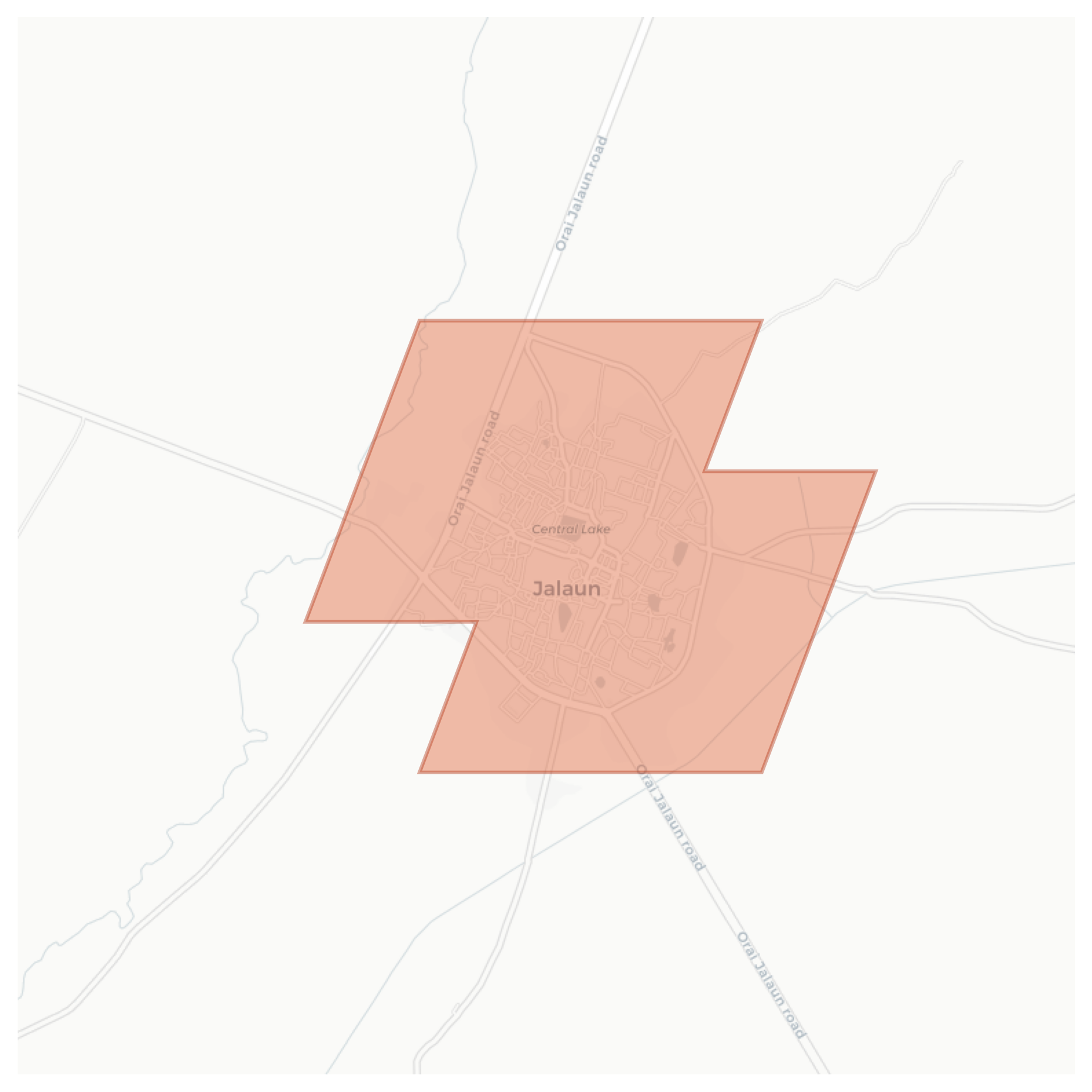 Jalaun geographic map