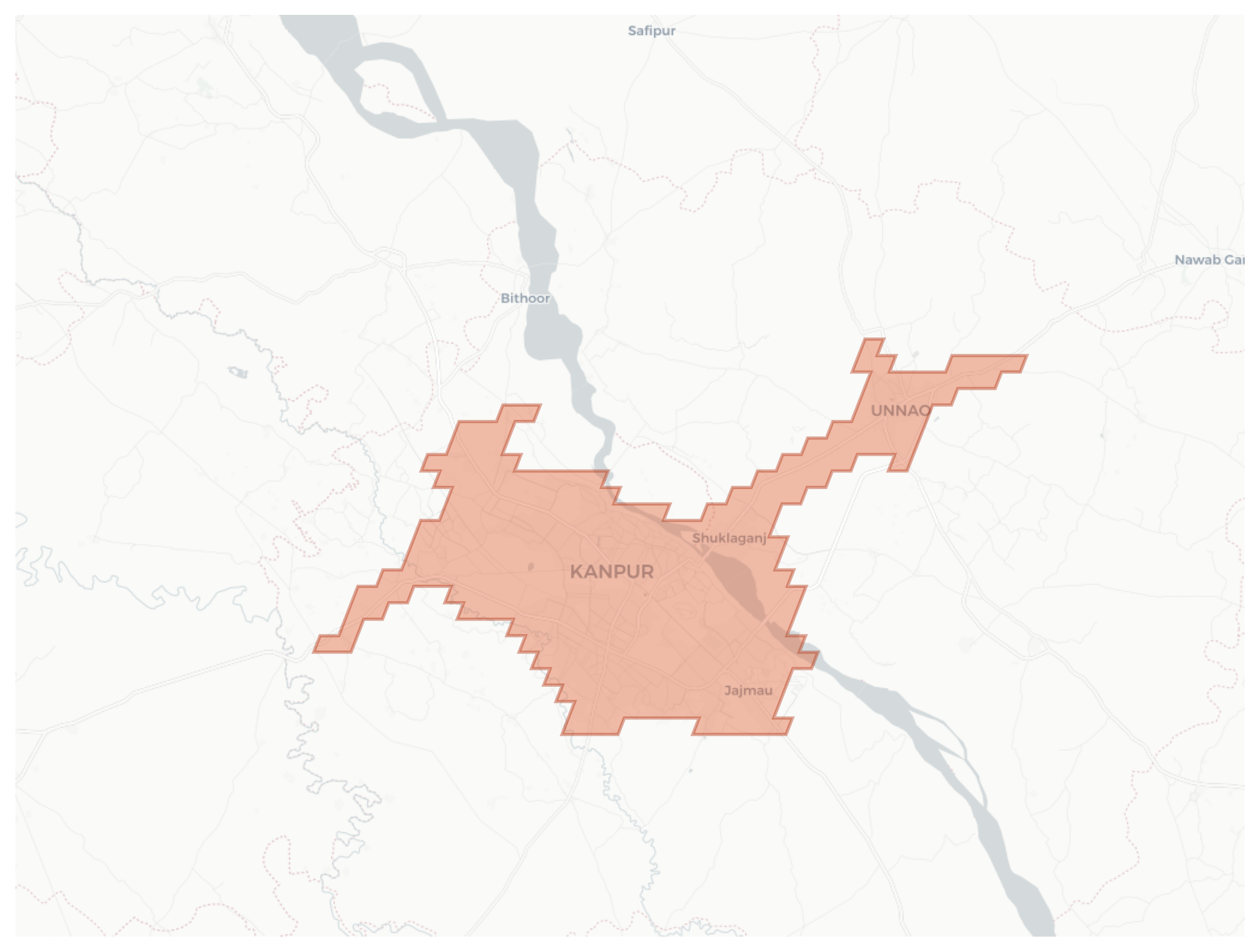 Kanpur geographic map