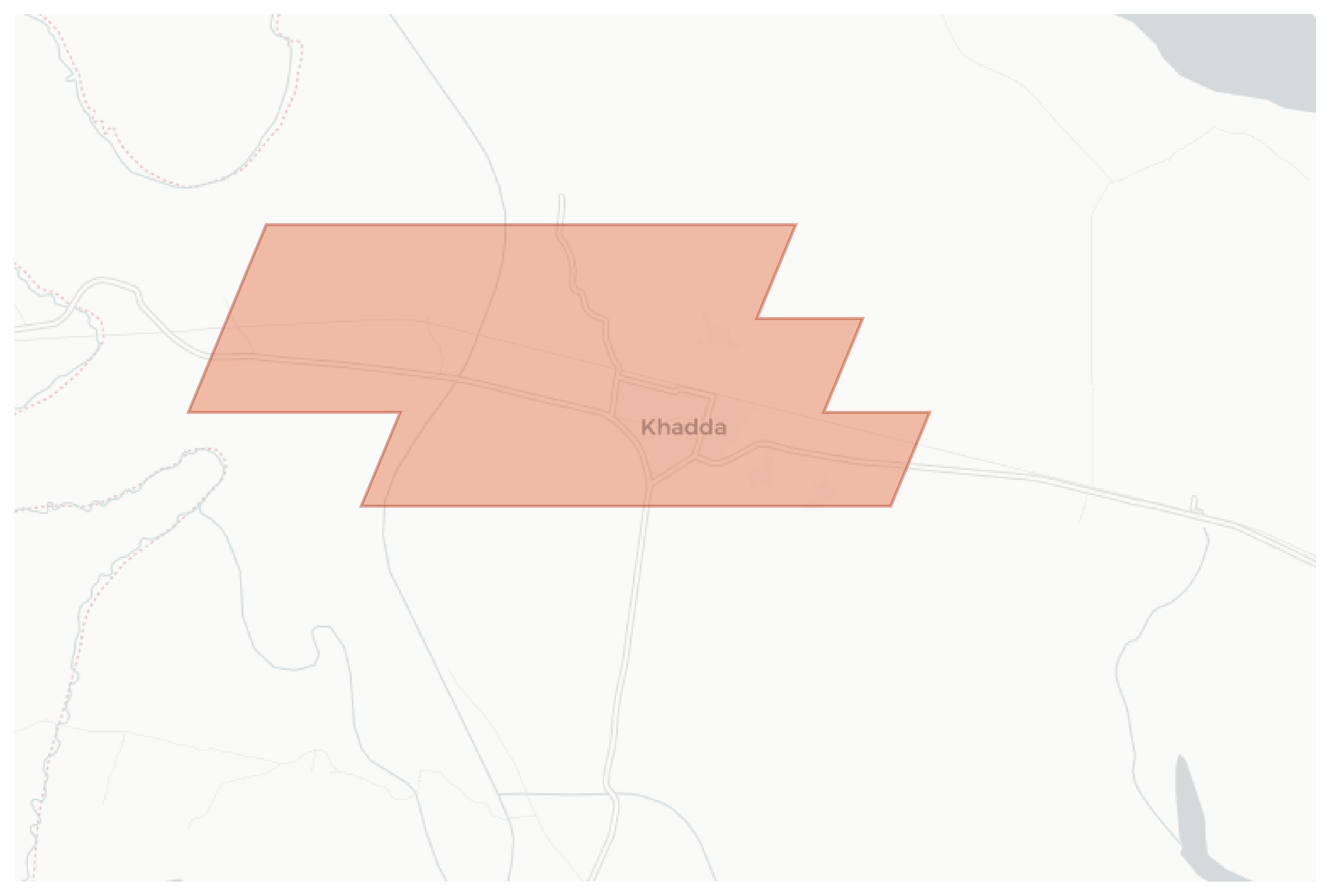 Khadda geographic map