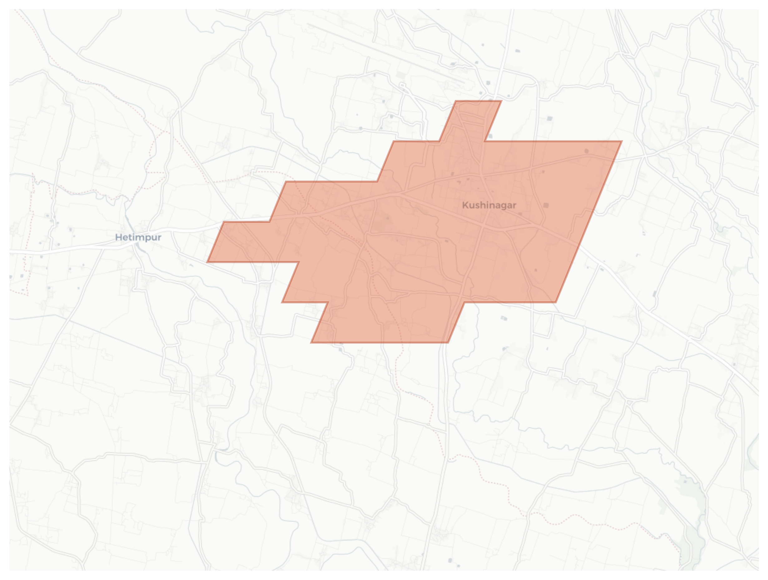 Kushinagar geographic map