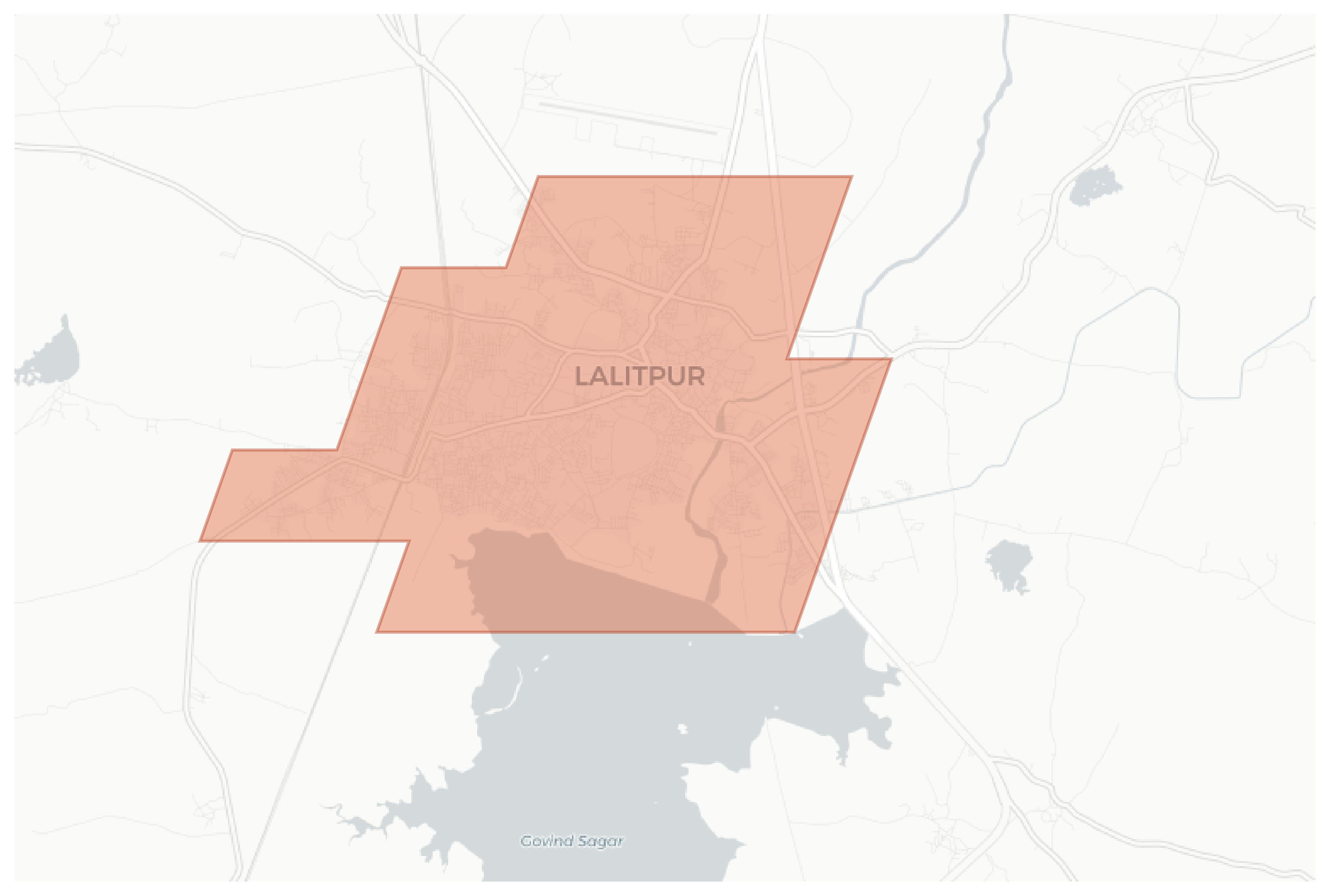 Lalitpur geographic map
