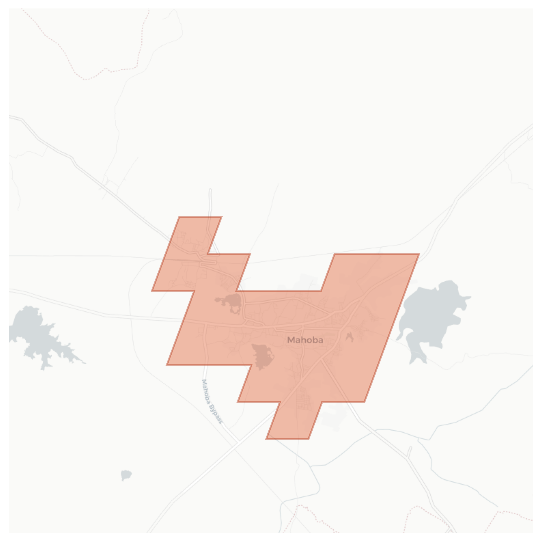 Mahoba geographic map