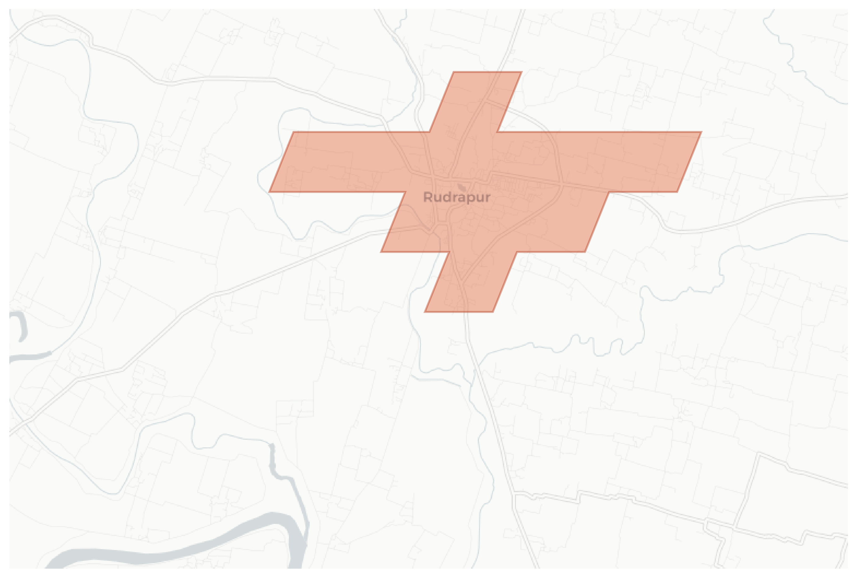 Rudrapur geographic map