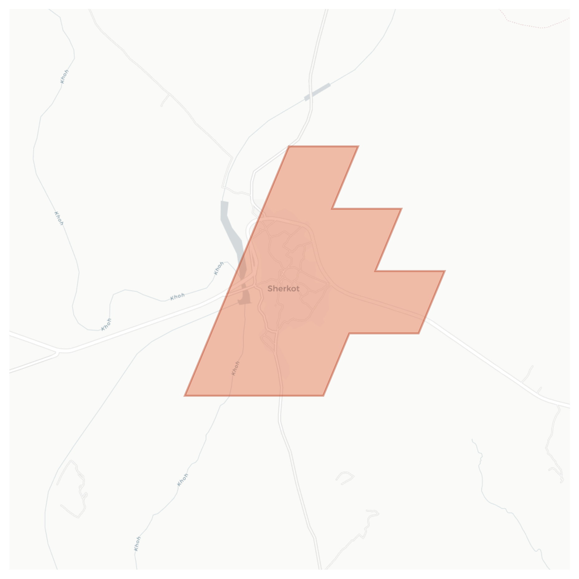 Sherkot geographic map