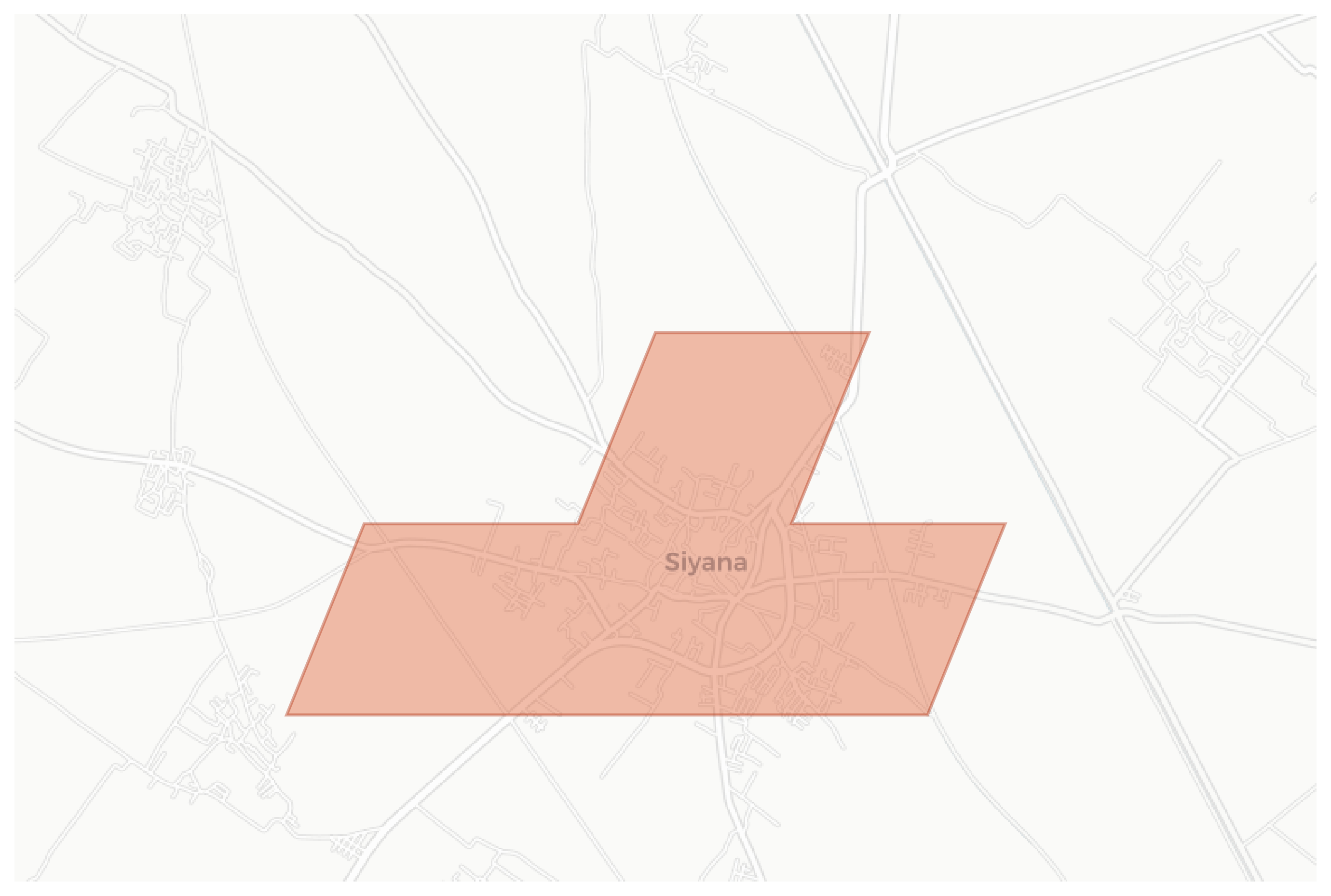 Siyana geographic map