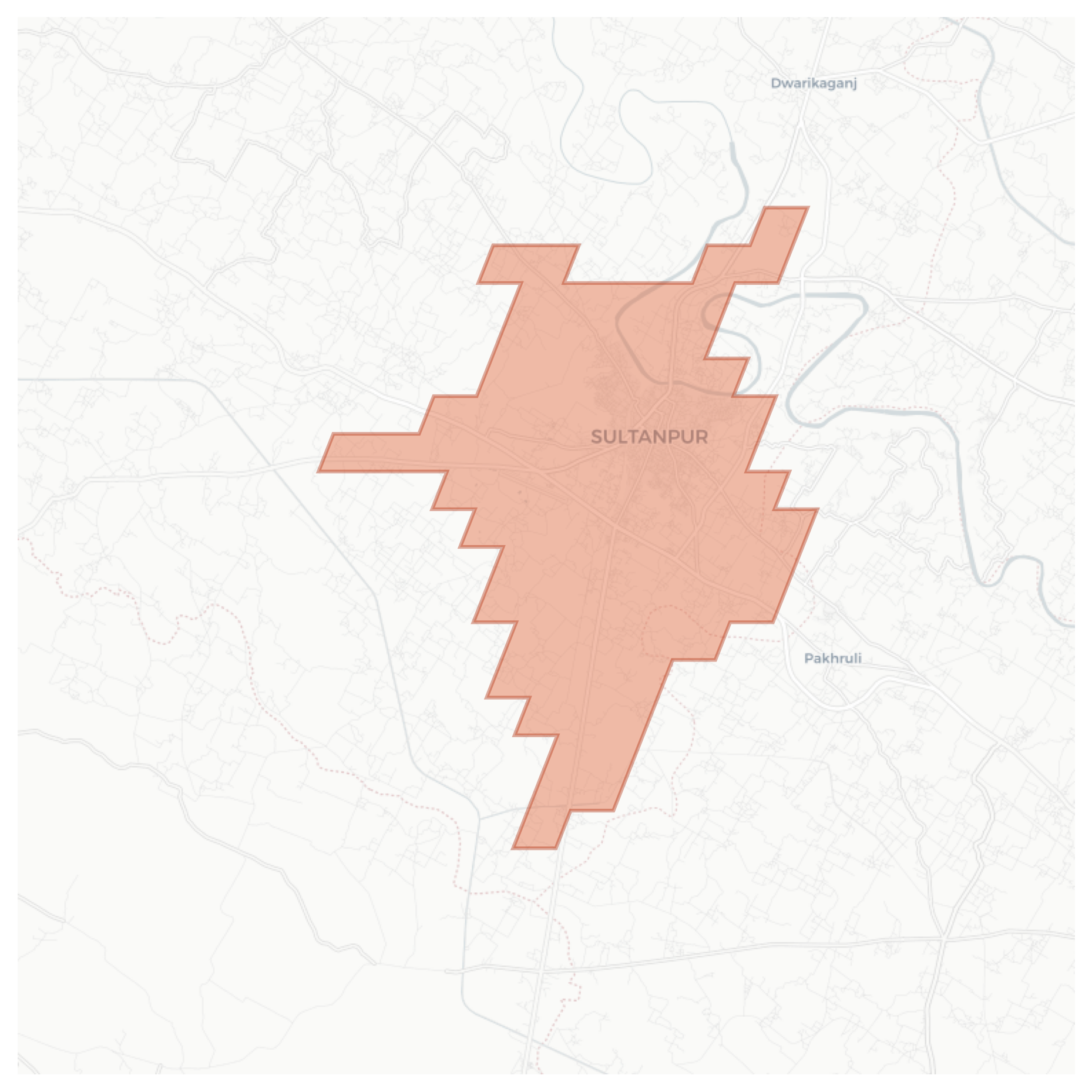 Sultanpur geographic map