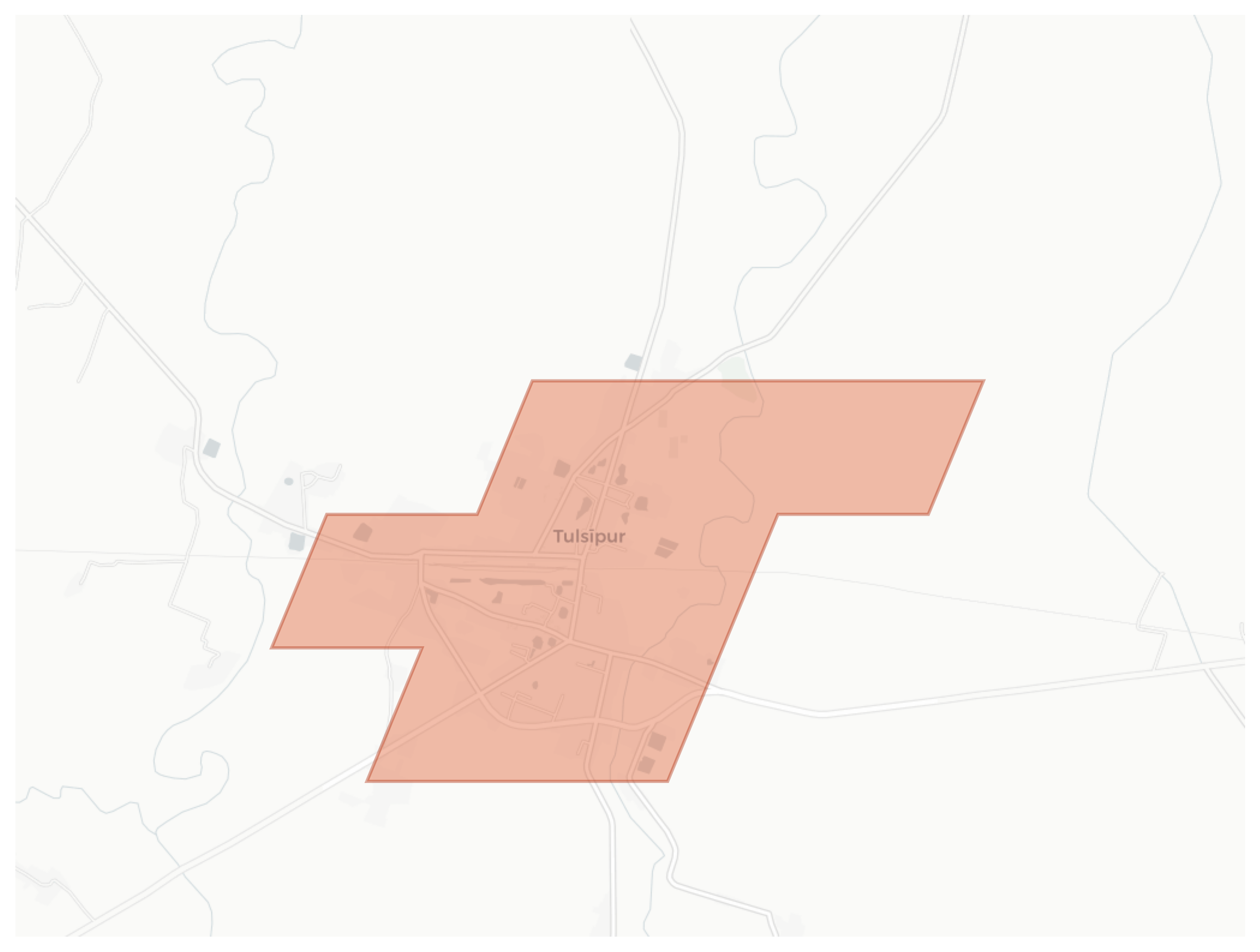 Tulsipur geographic map