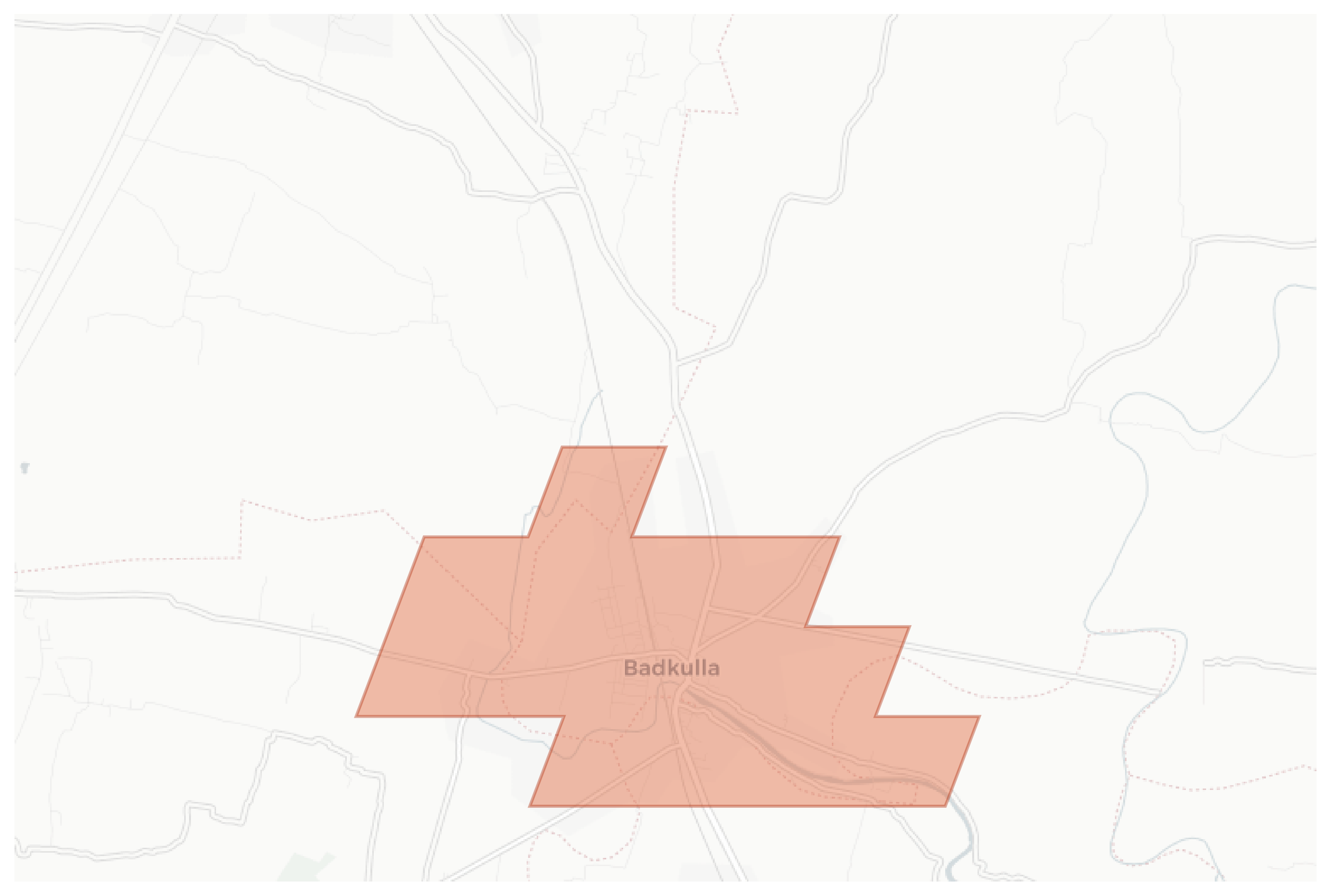 Badkulla geographic map