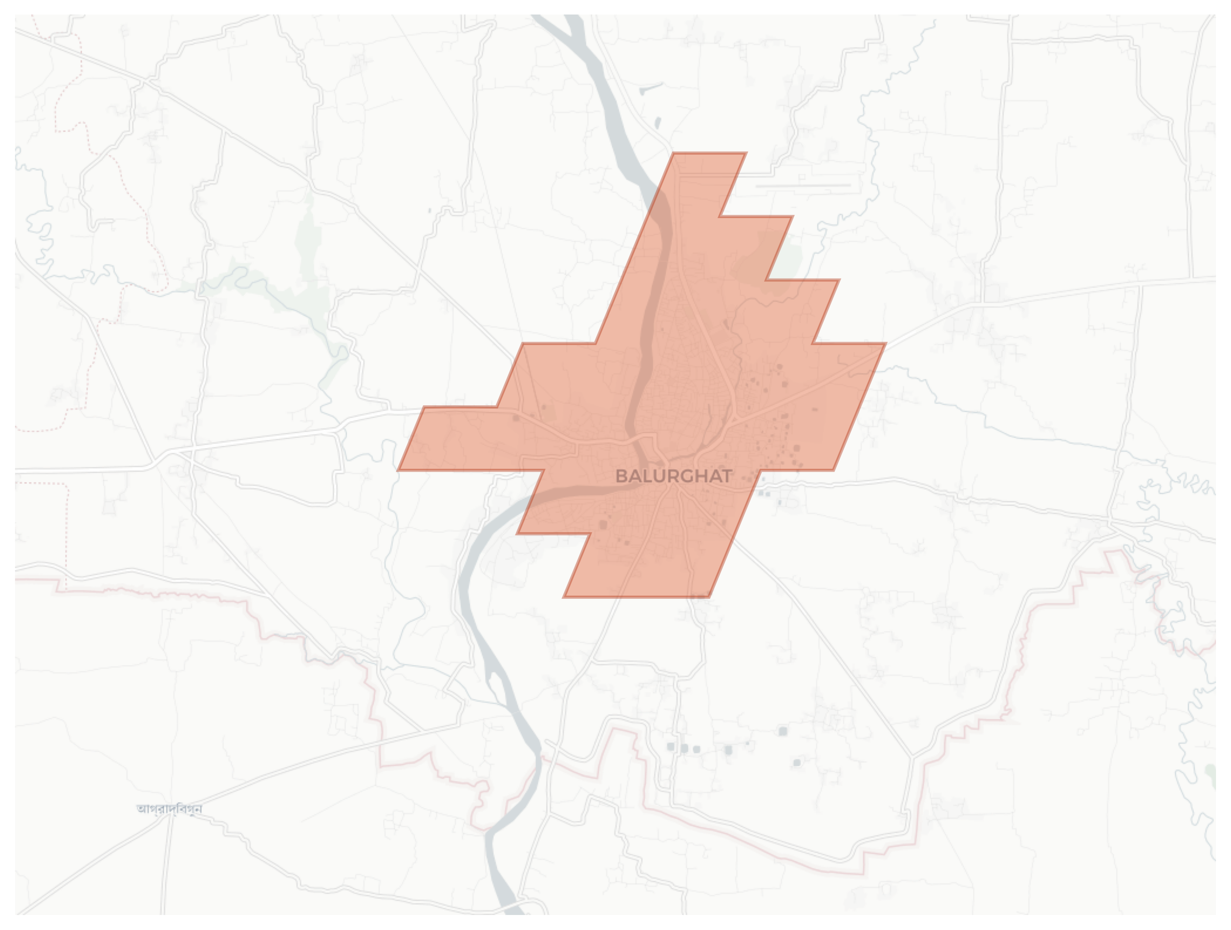Balurghat geographic map
