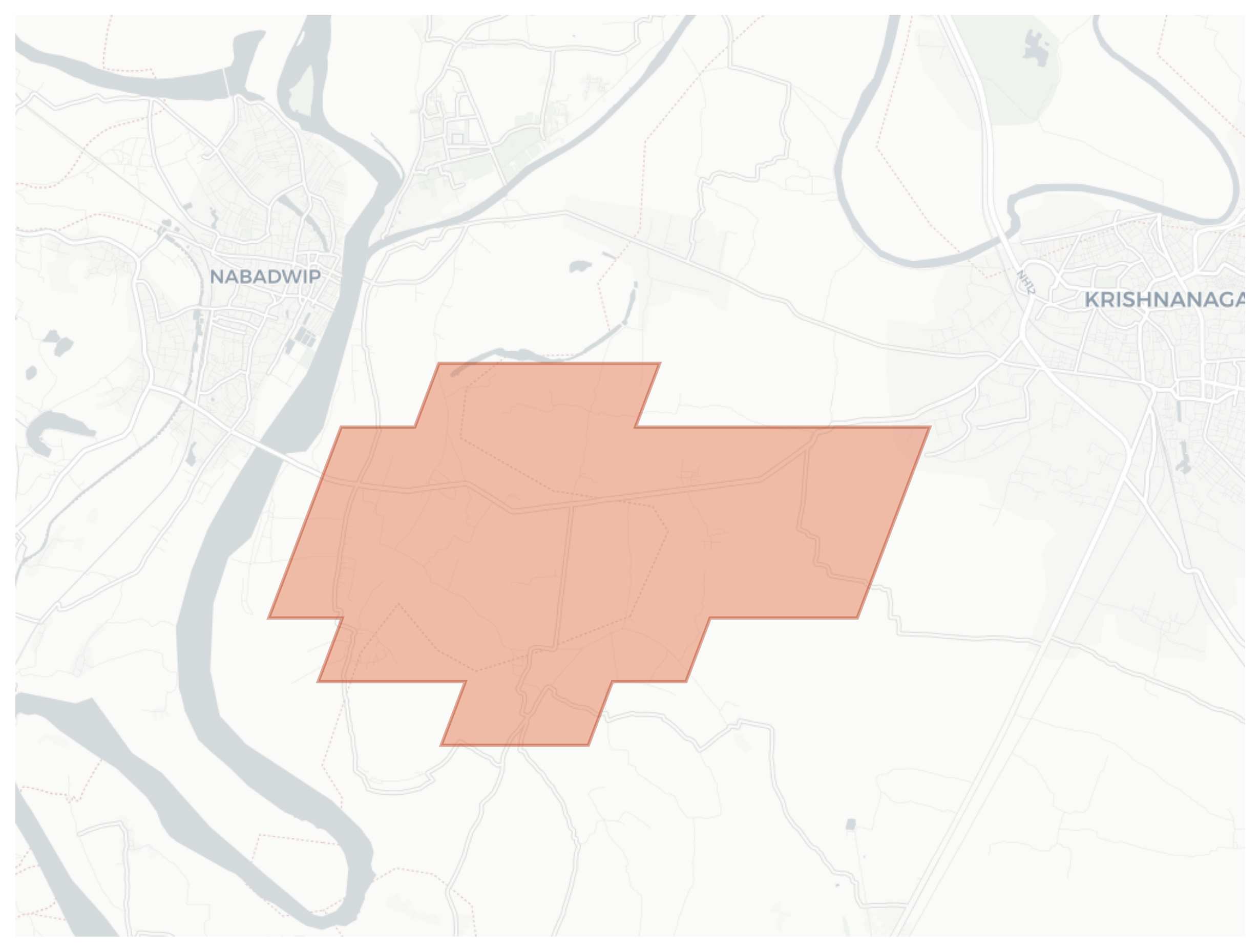 Bishnupur geographic map