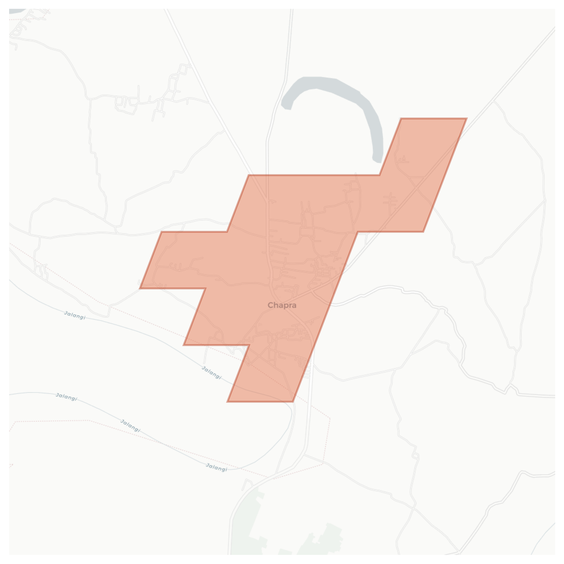 Chapra geographic map