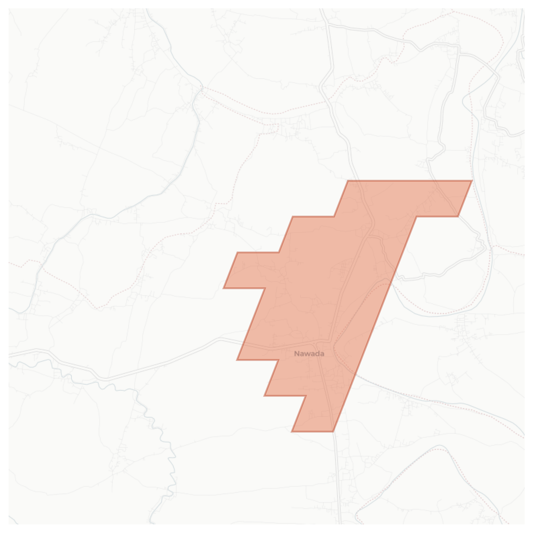 Nawada geographic map
