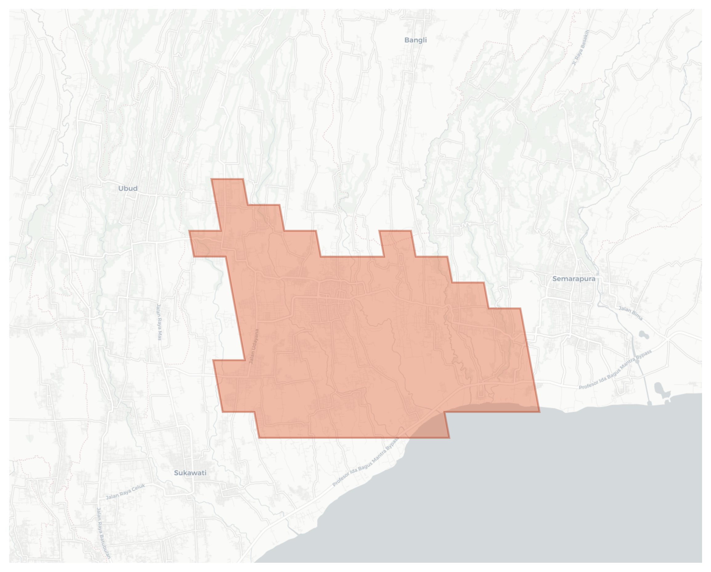 Beng geographic map