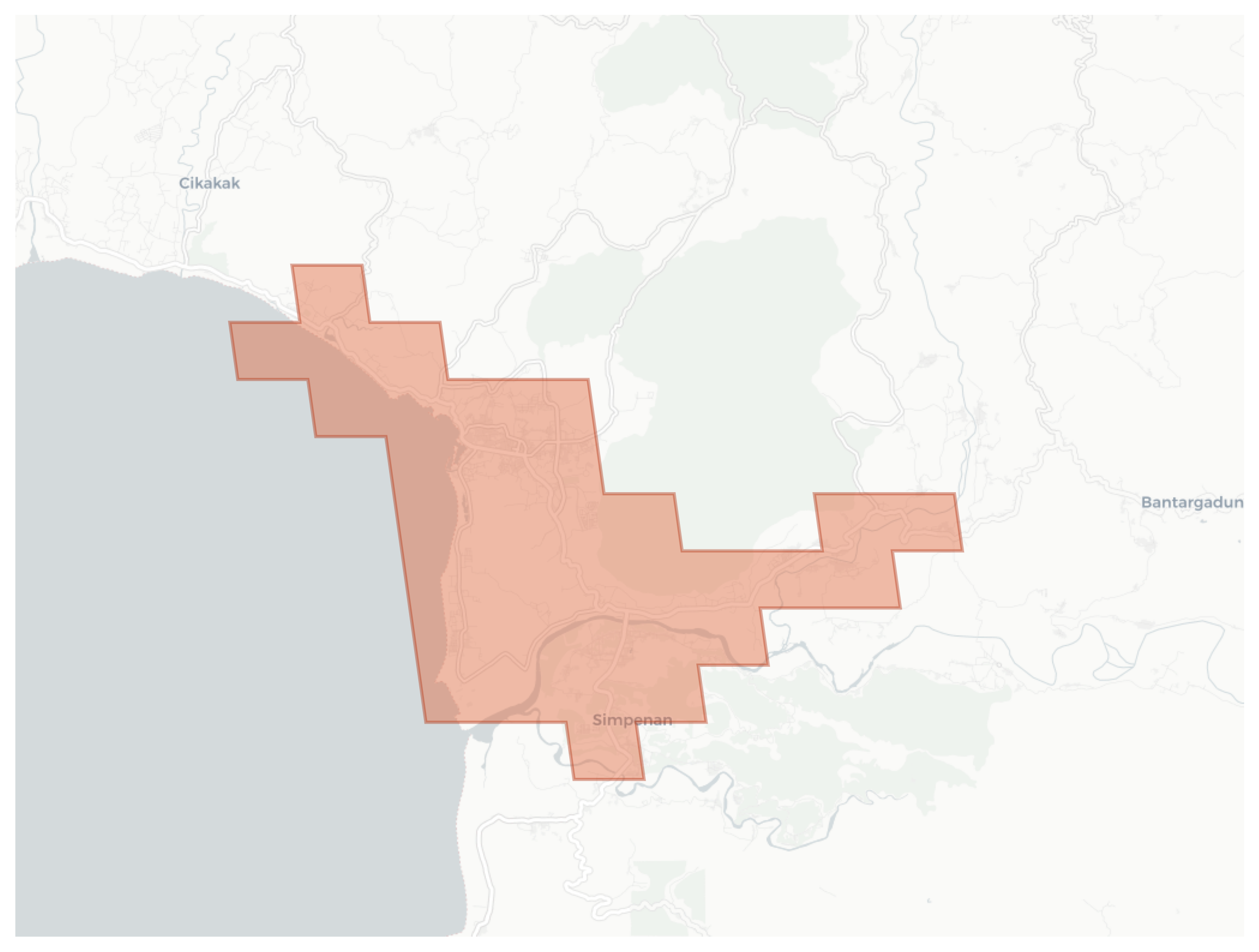 Palabuhanratu geographic map
