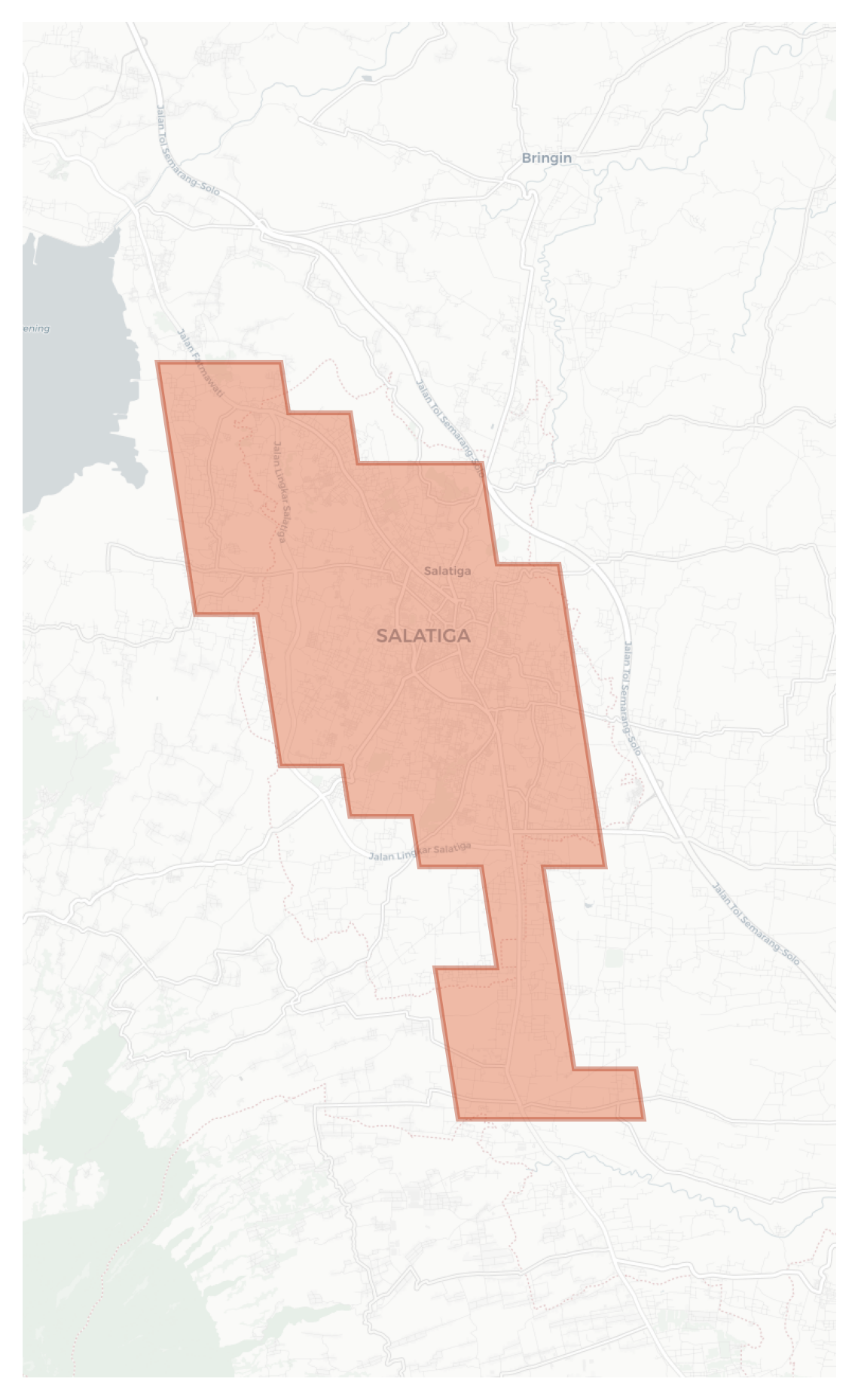 Salatiga geographic map