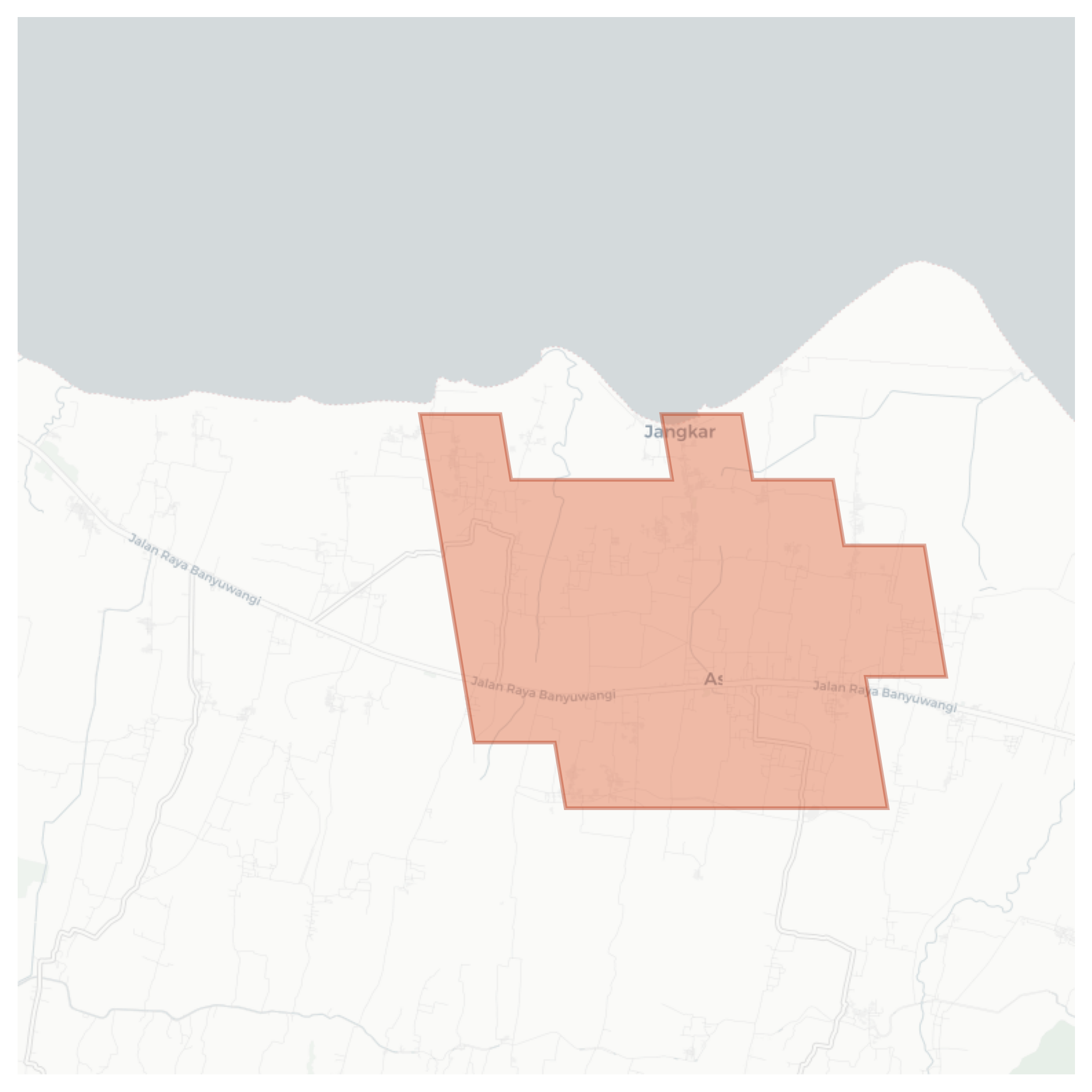 Asembagus geographic map