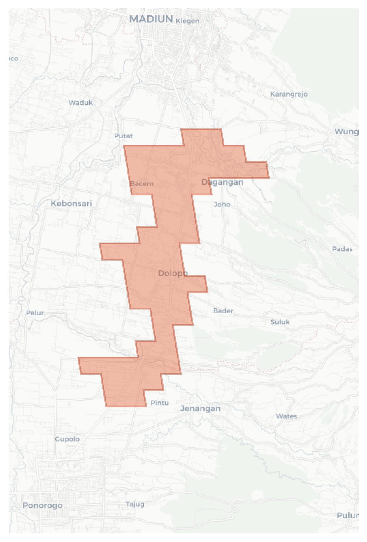 Dolopo geographic map