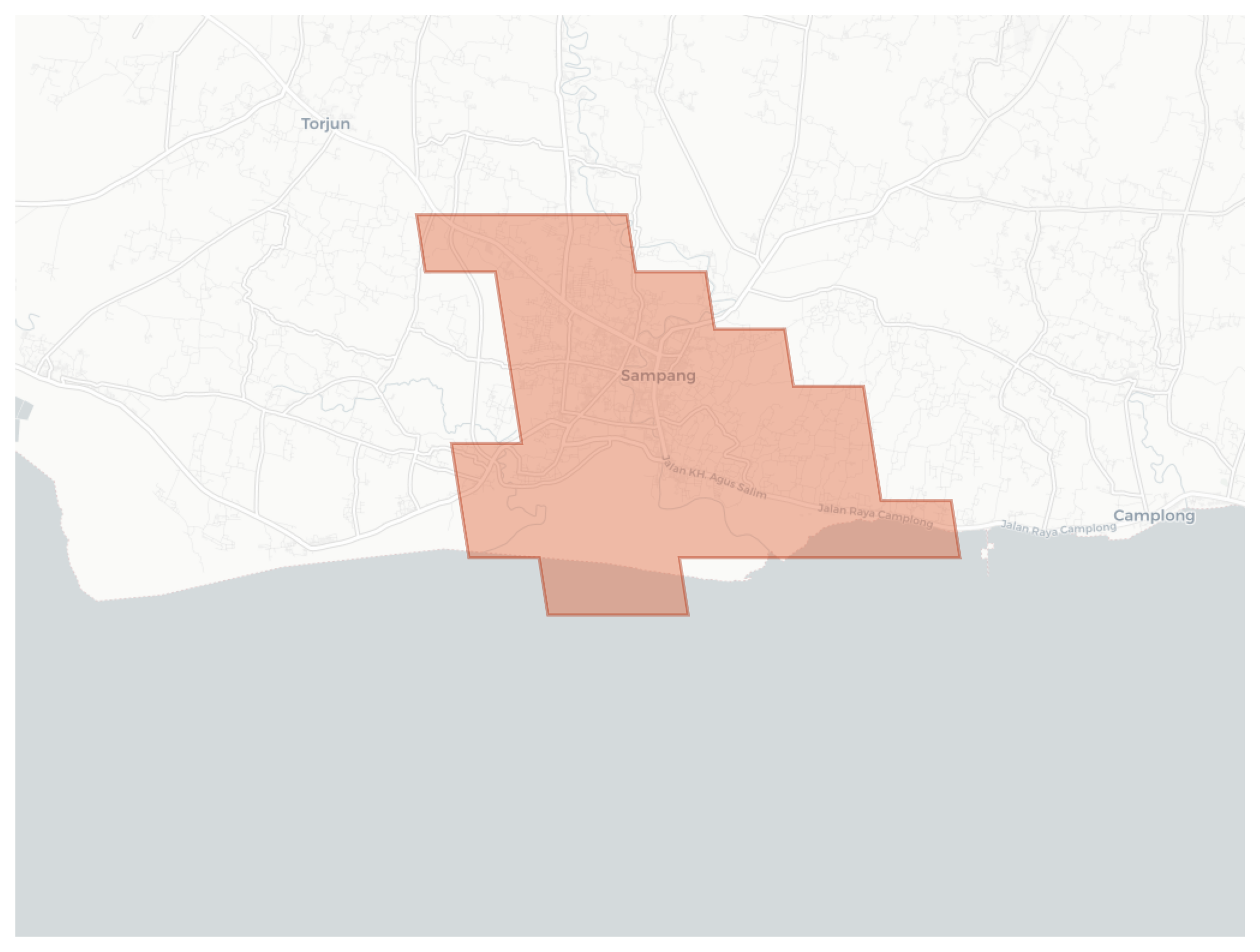 Sampang geographic map