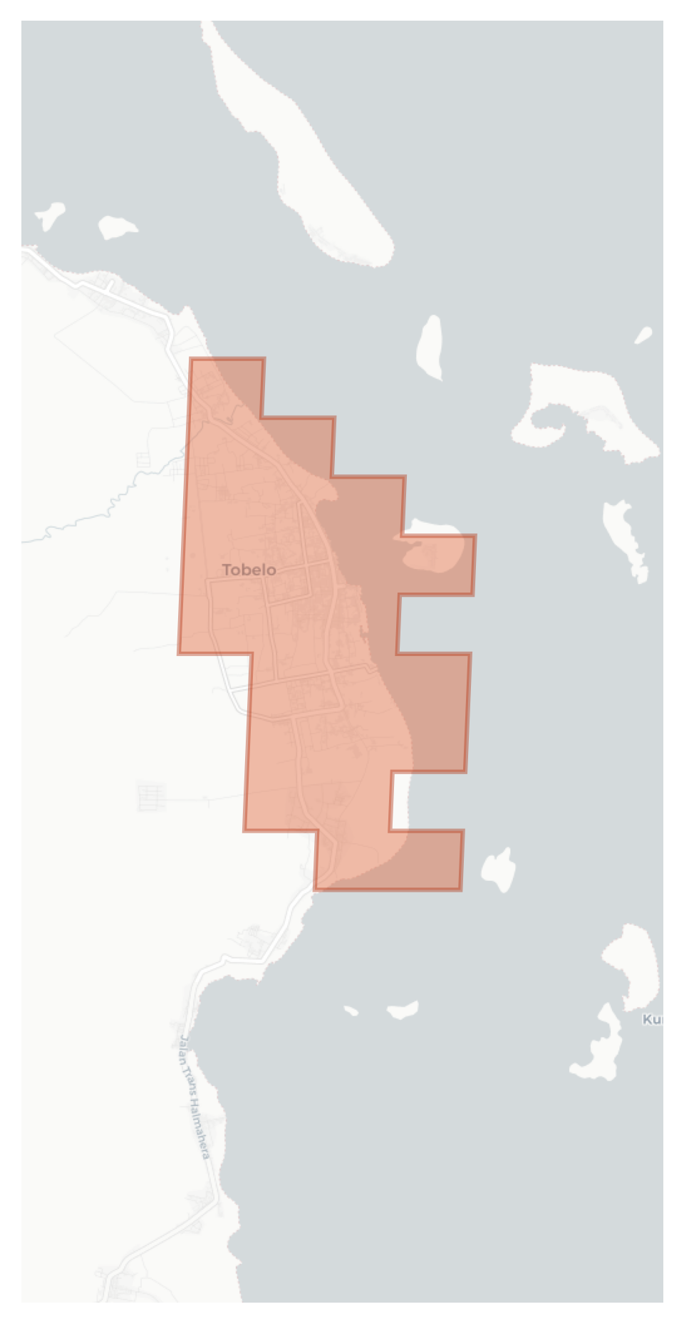 Tobelo geographic map