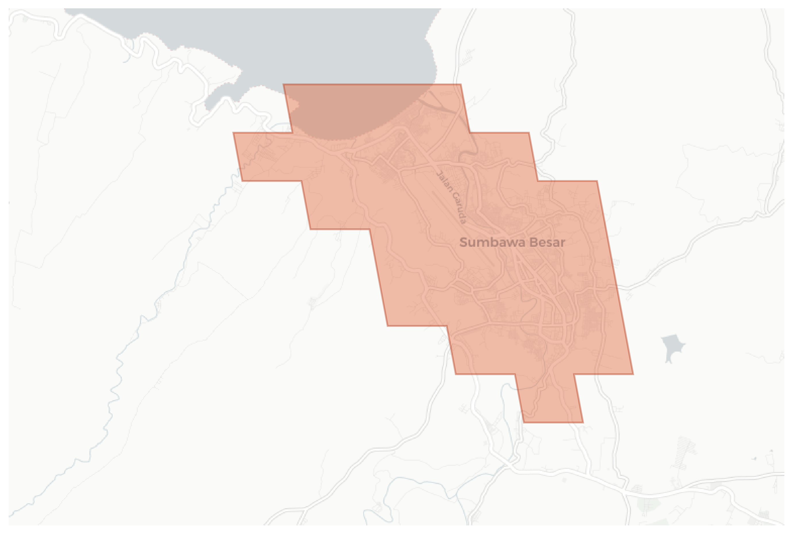 Sumbawa Besar geographic map