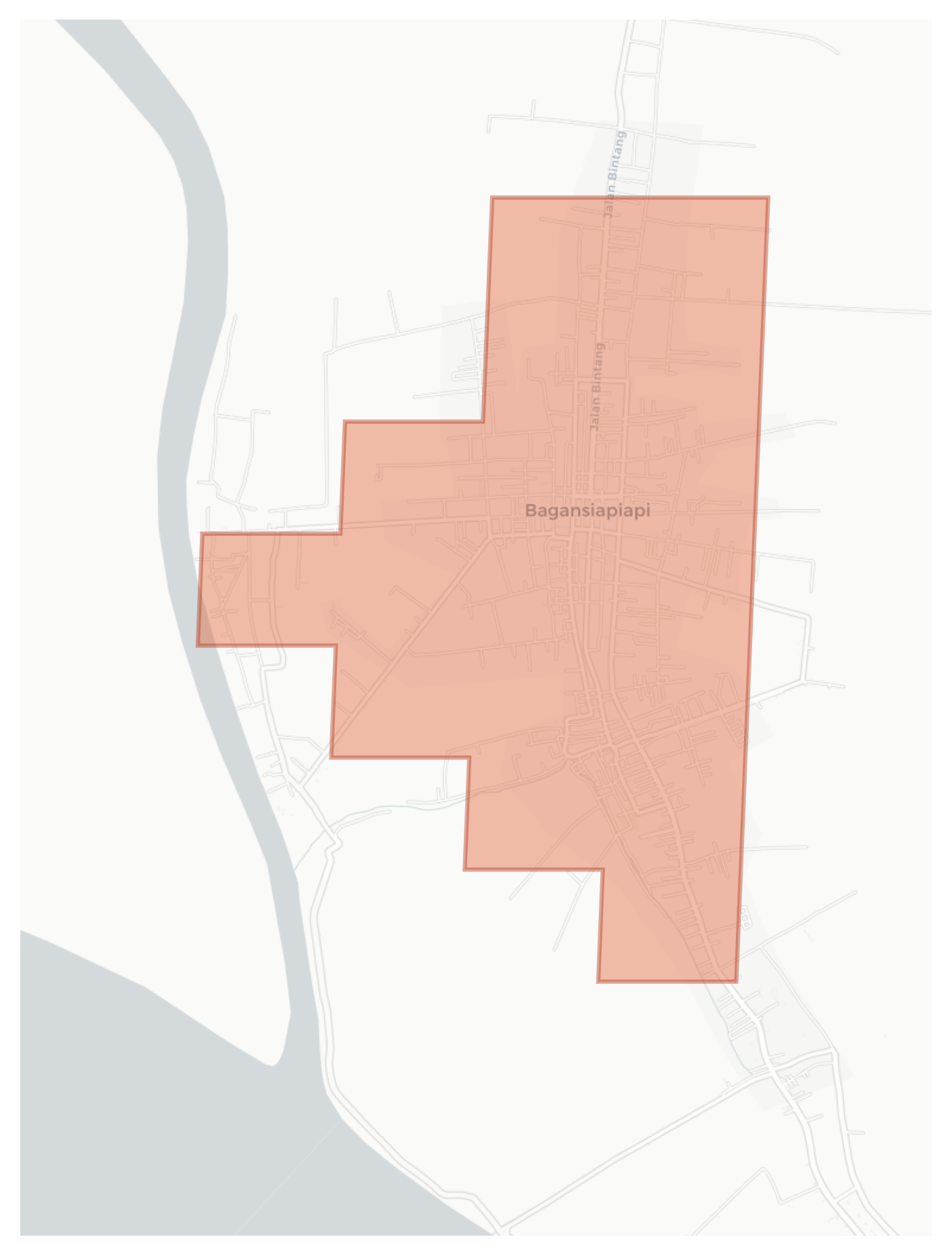 Bagan Siapi-api geographic map
