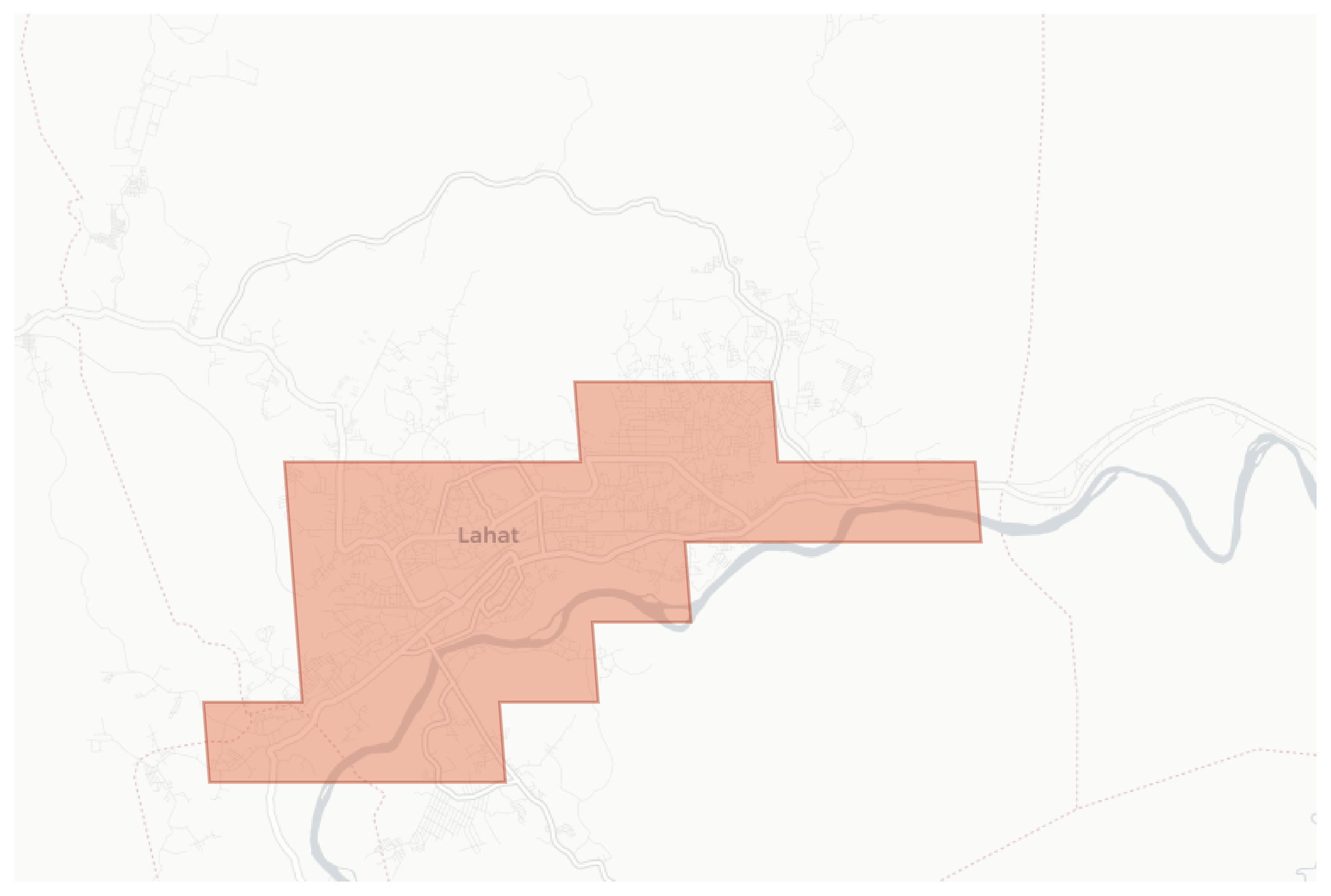 Lahat geographic map
