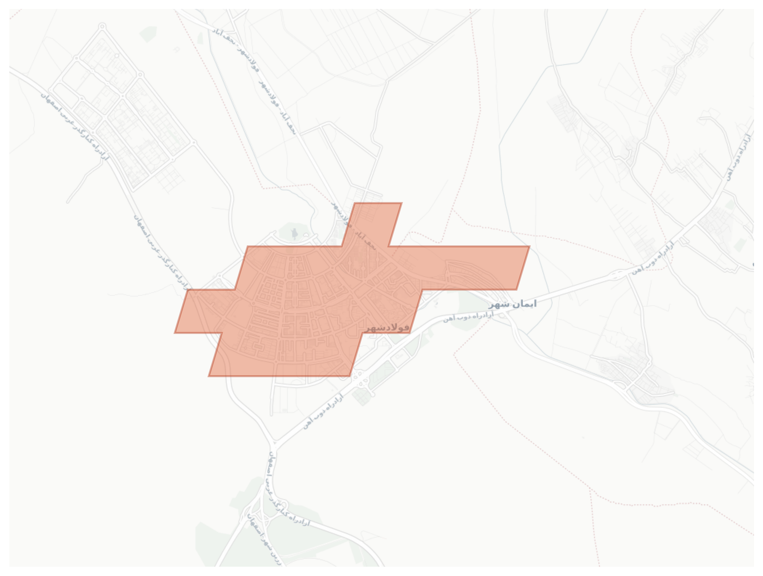 Fuladshahr geographic map