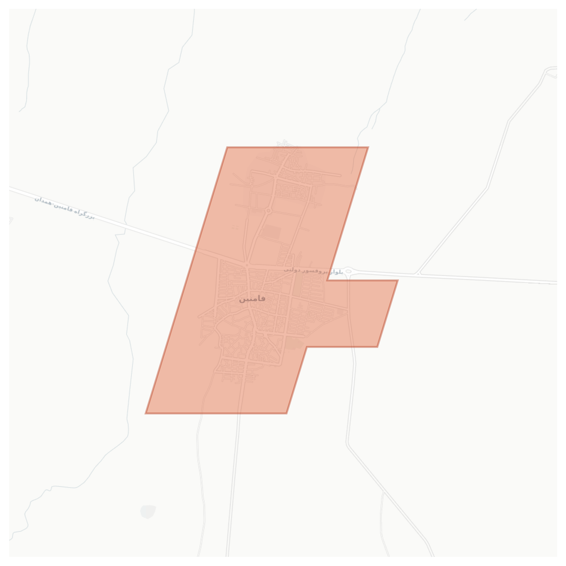 Famenin geographic map