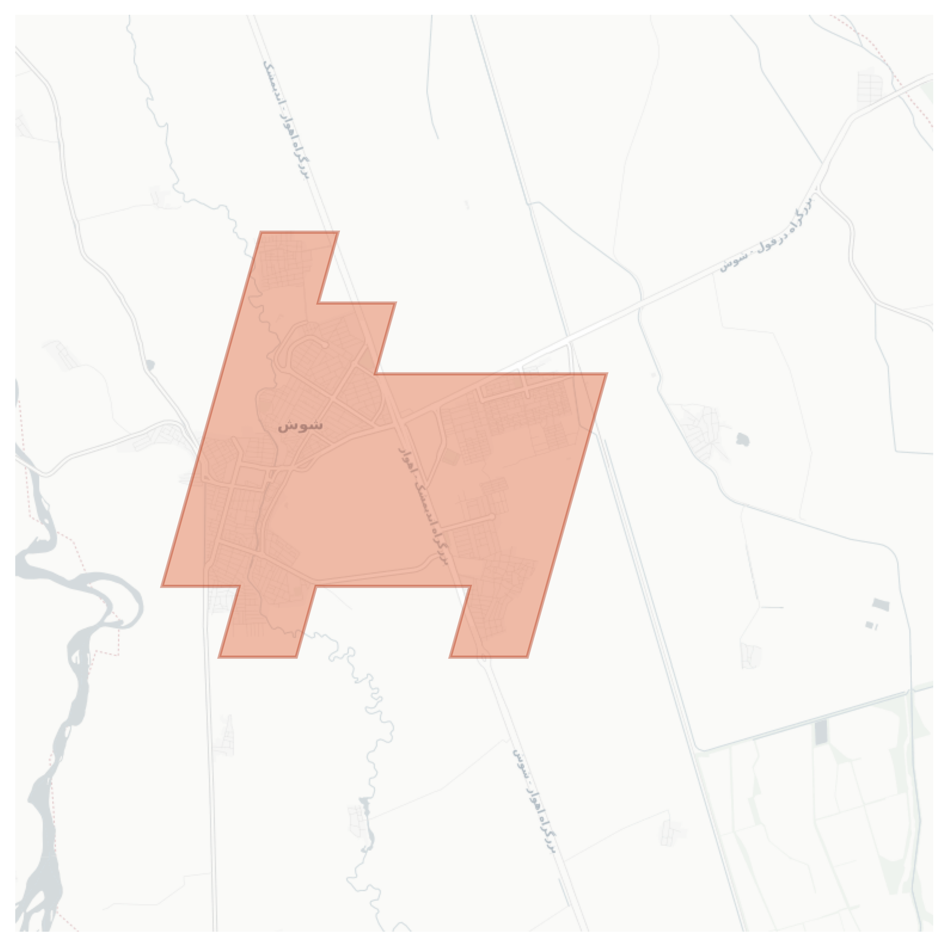 Shush geographic map