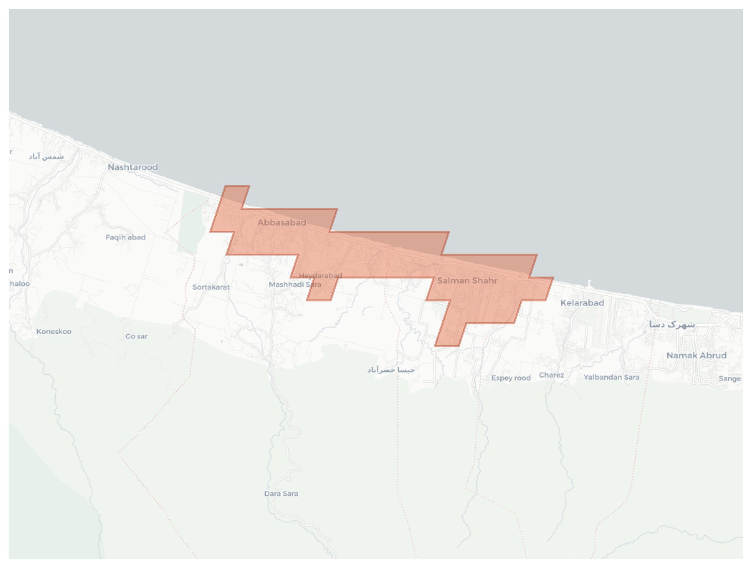 Abbasabad geographic map