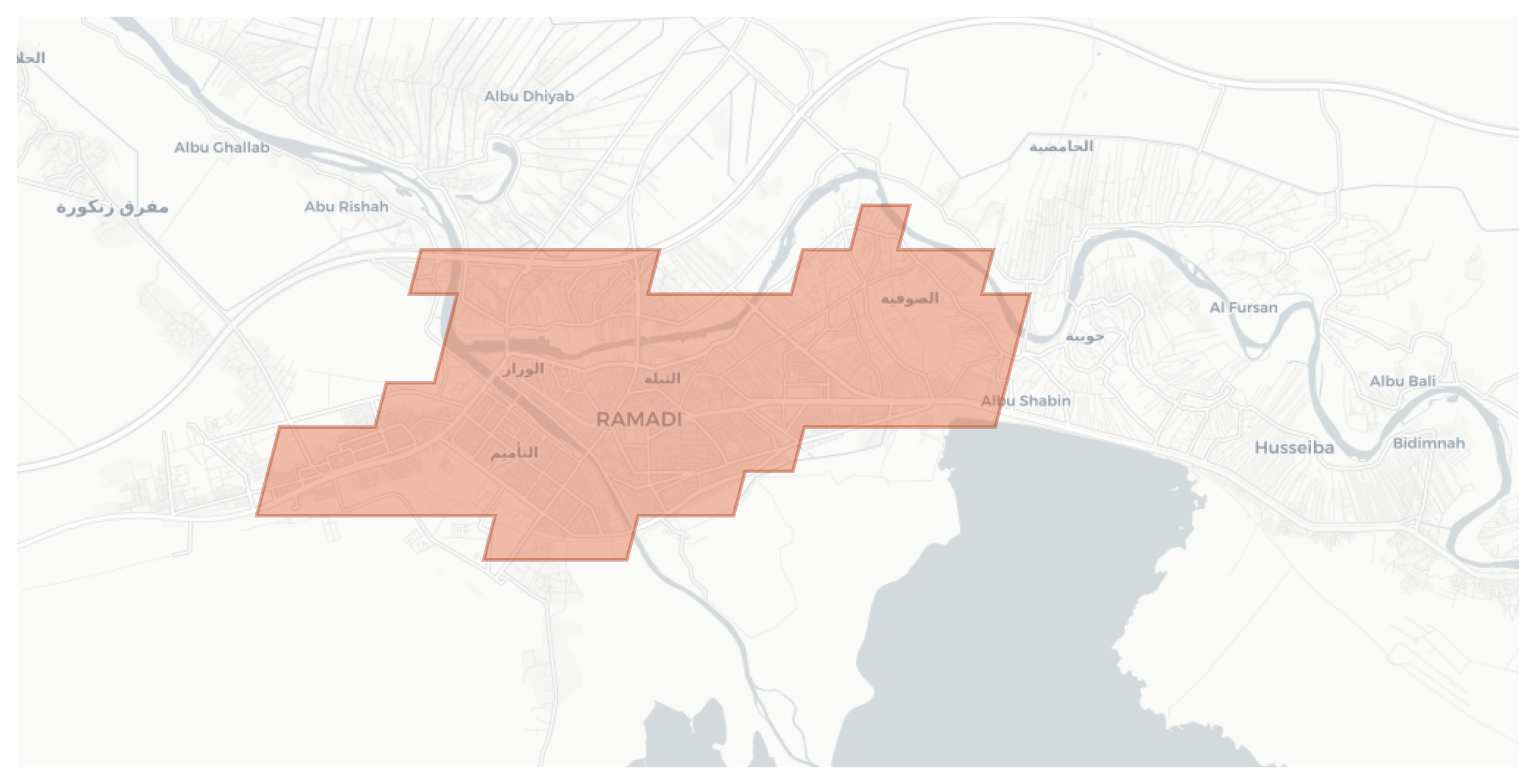 Ramadi geographic map