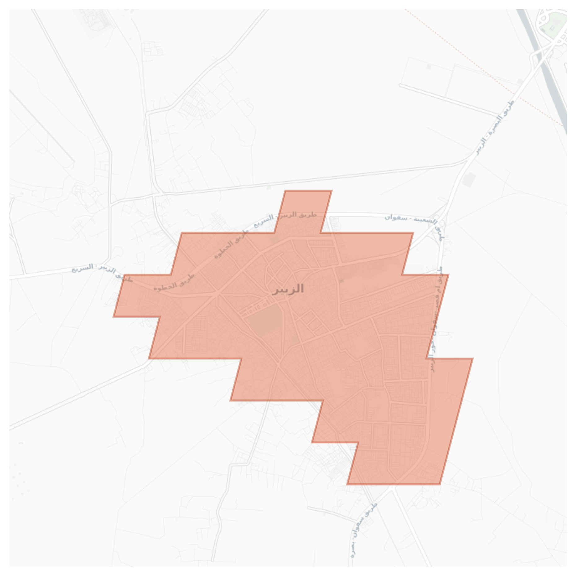 Az Zubayr geographic map