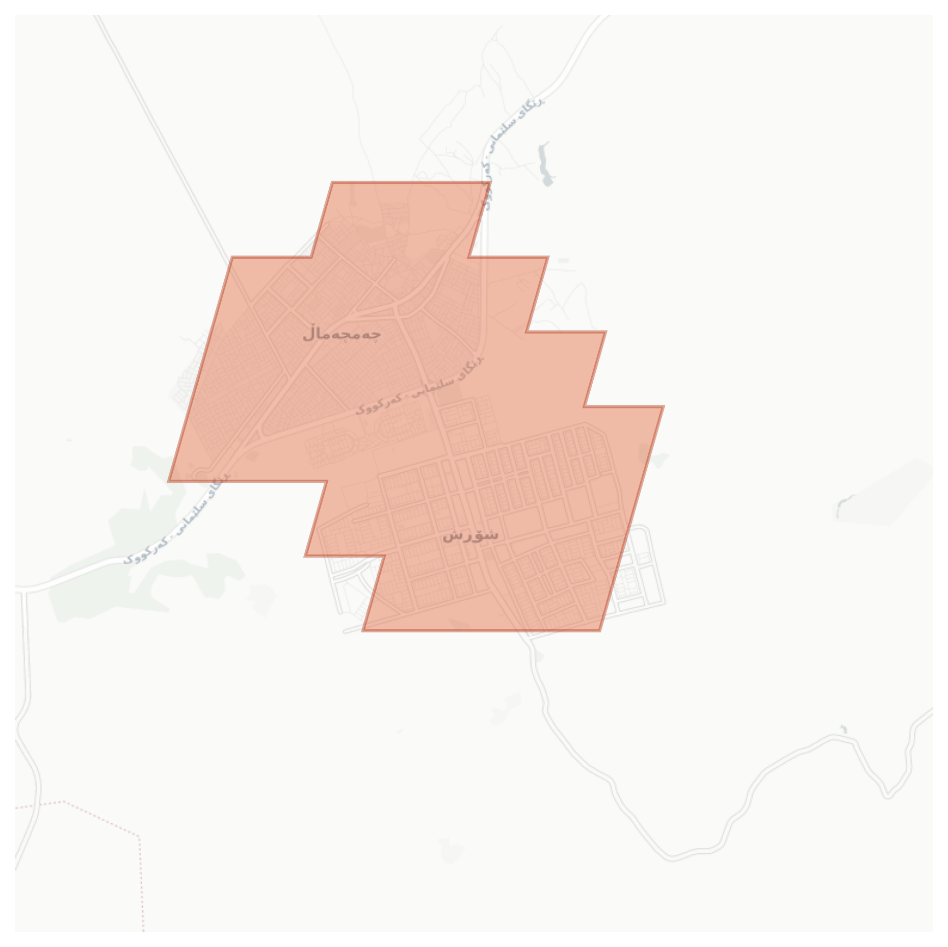 Shorsh geographic map