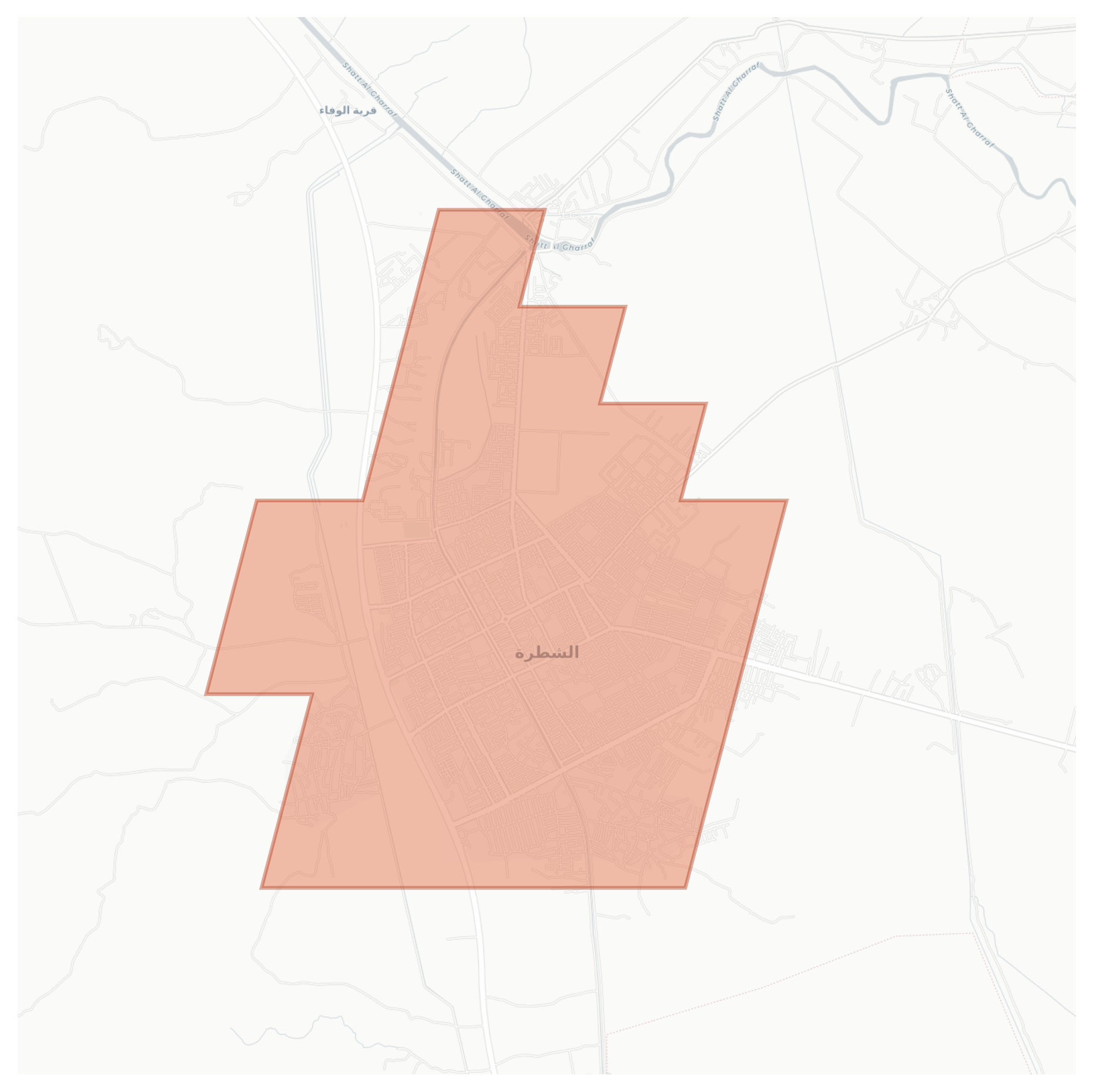 Al-Shatrah geographic map