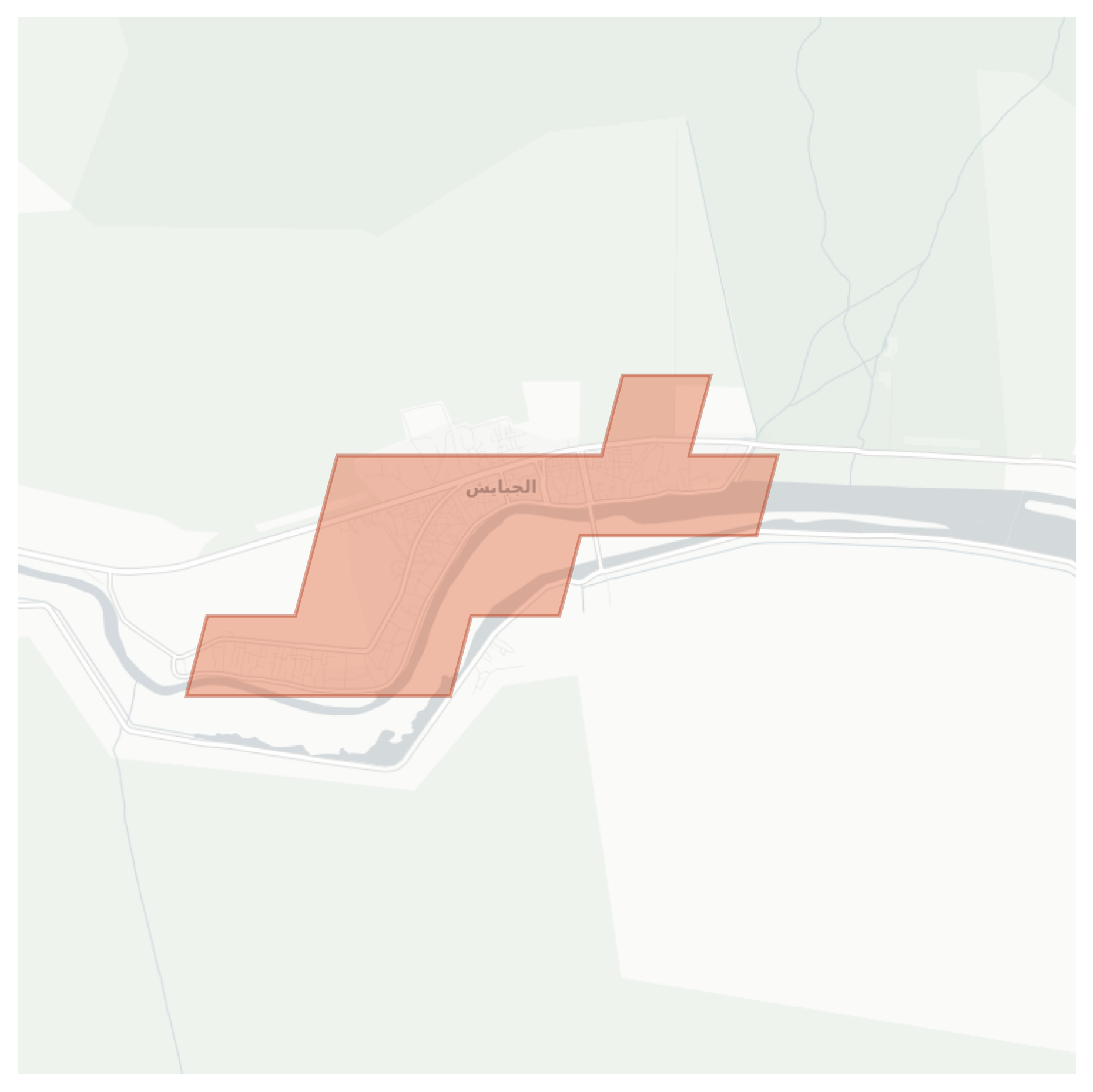 الجبايش geographic map