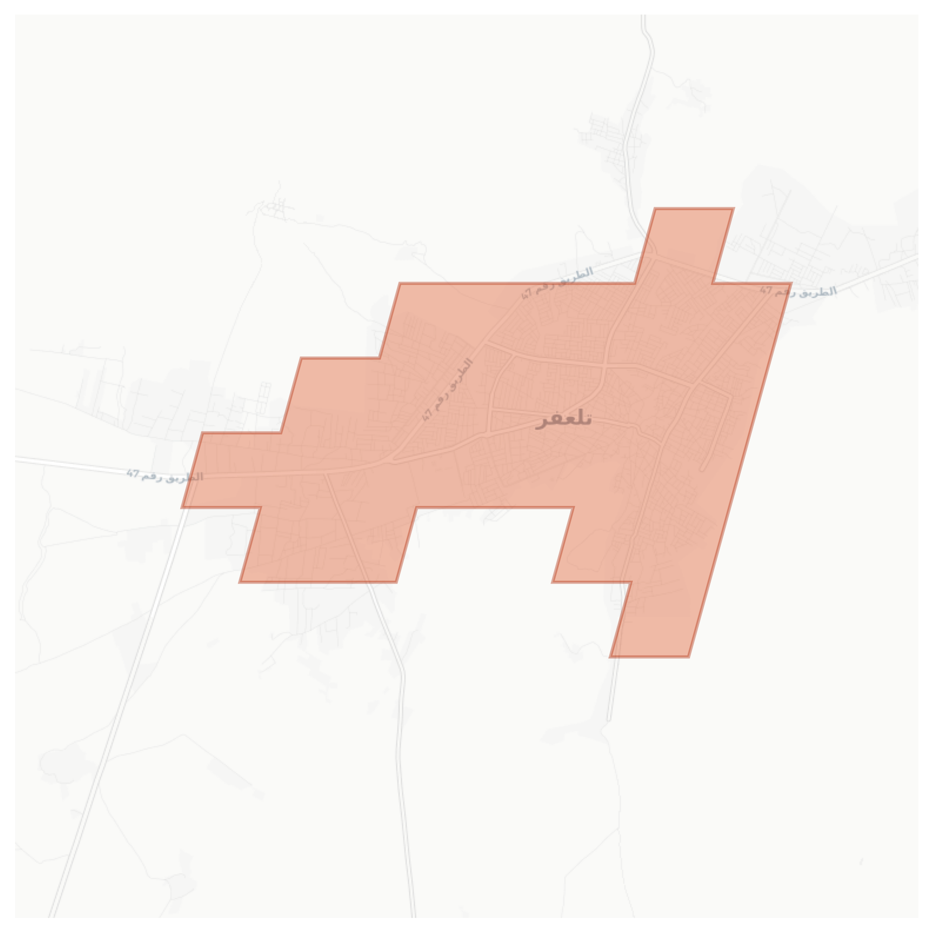 Tal Afar geographic map