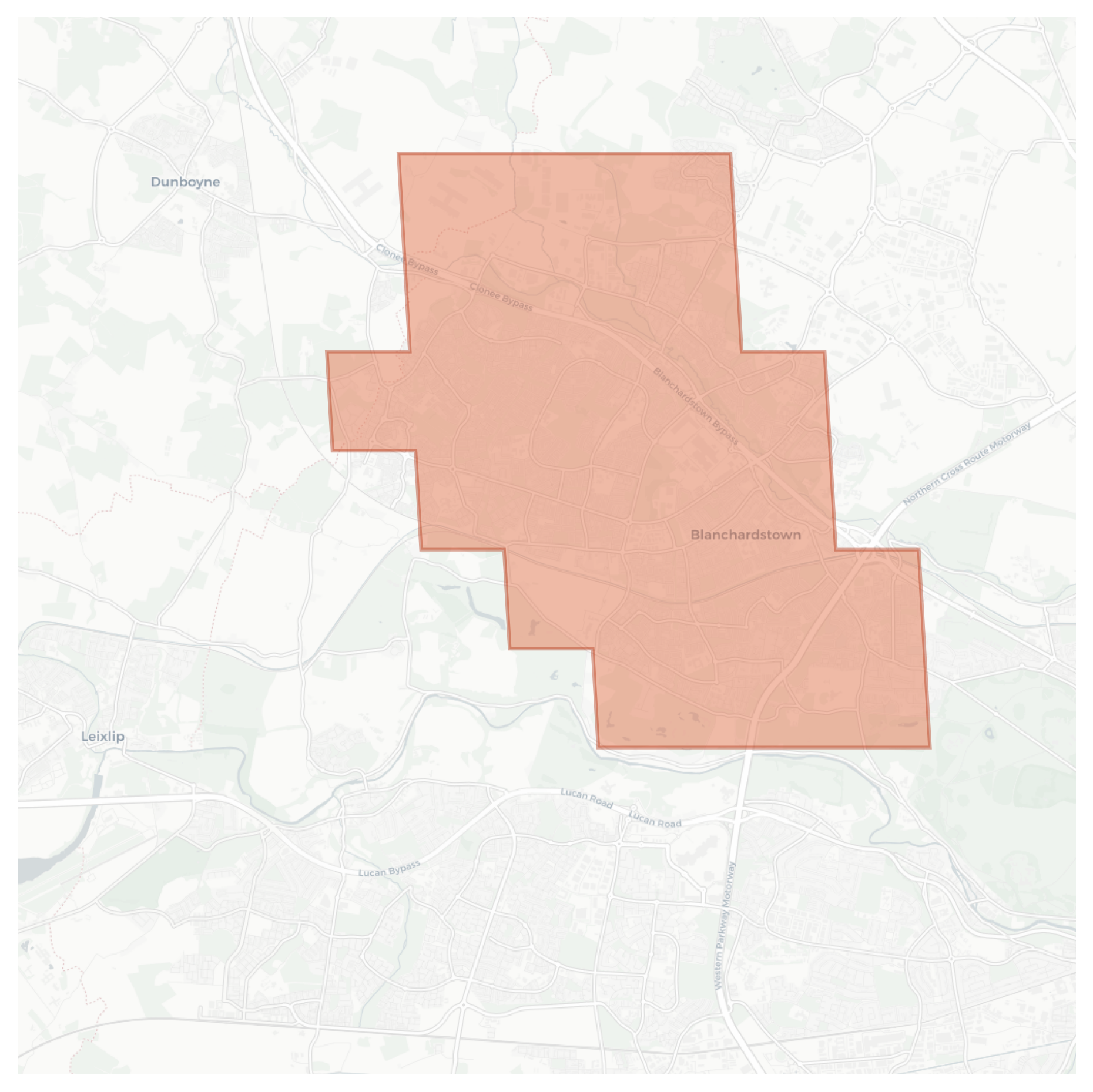Blanchardstown geographic map