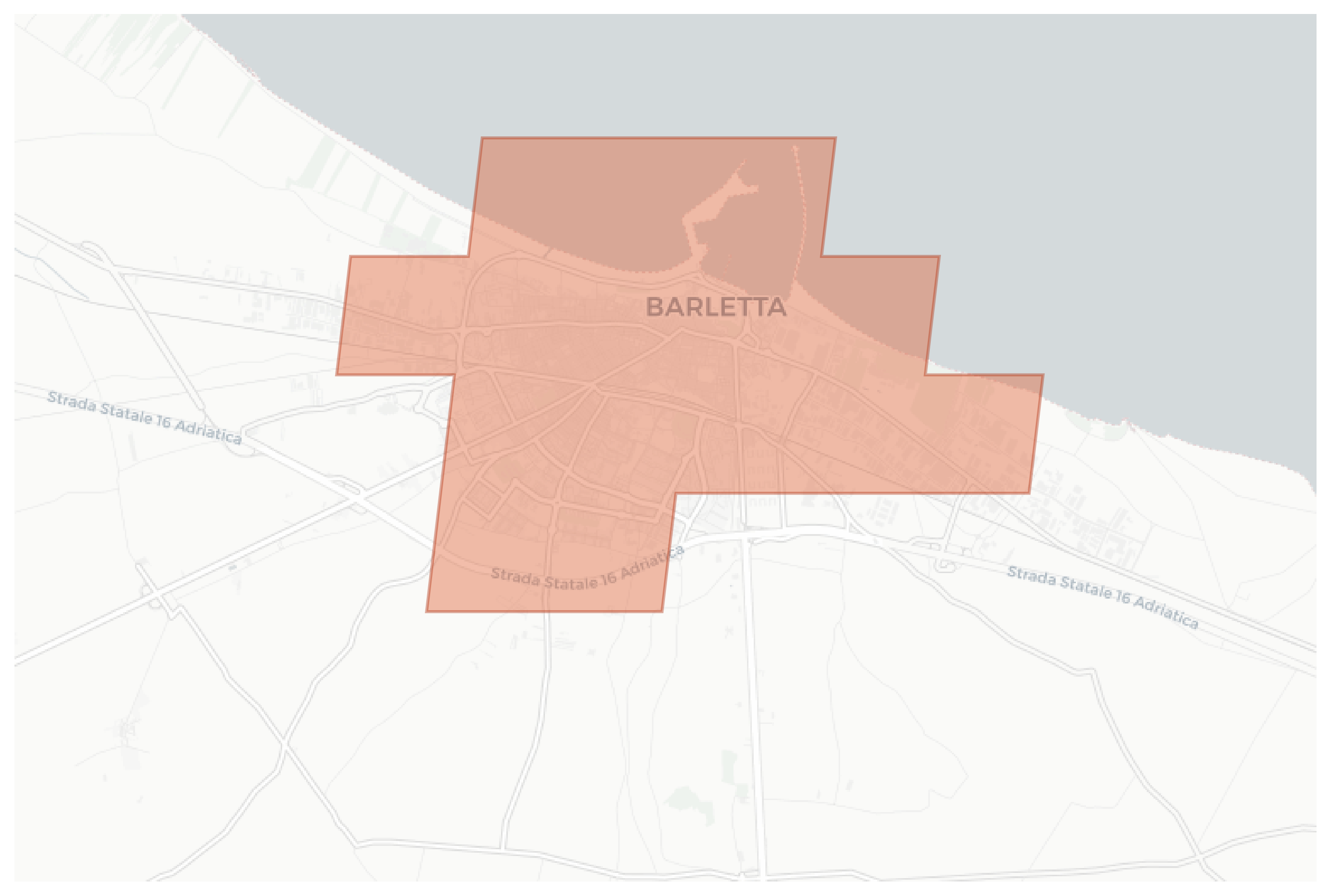 Barletta geographic map
