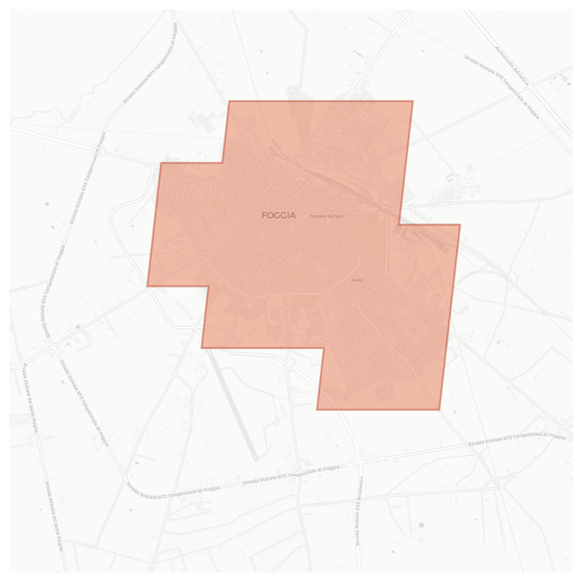 Foggia geographic map