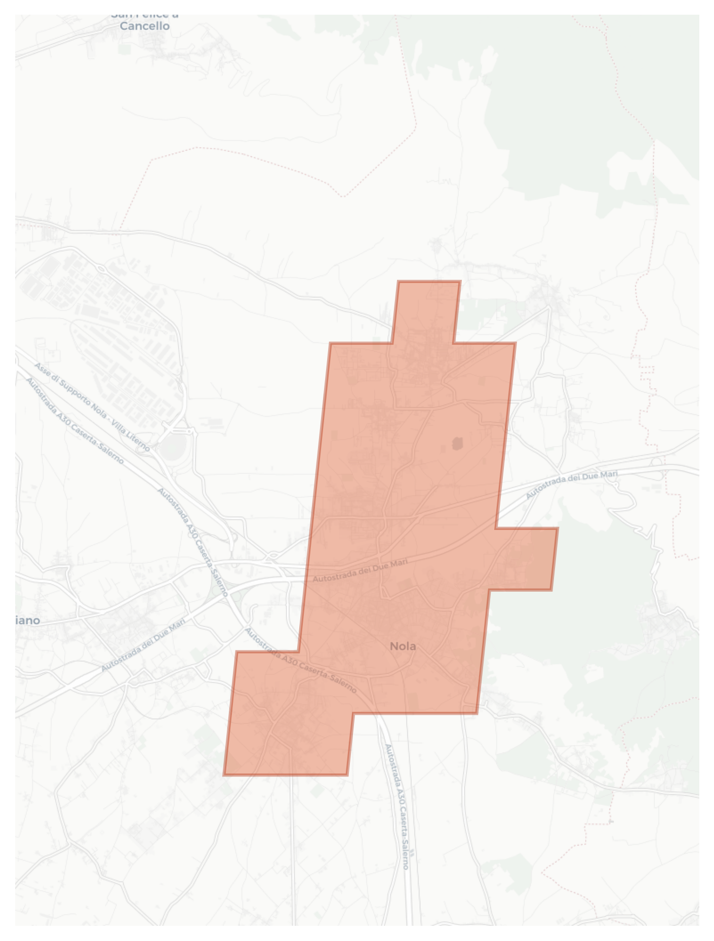 Nola geographic map