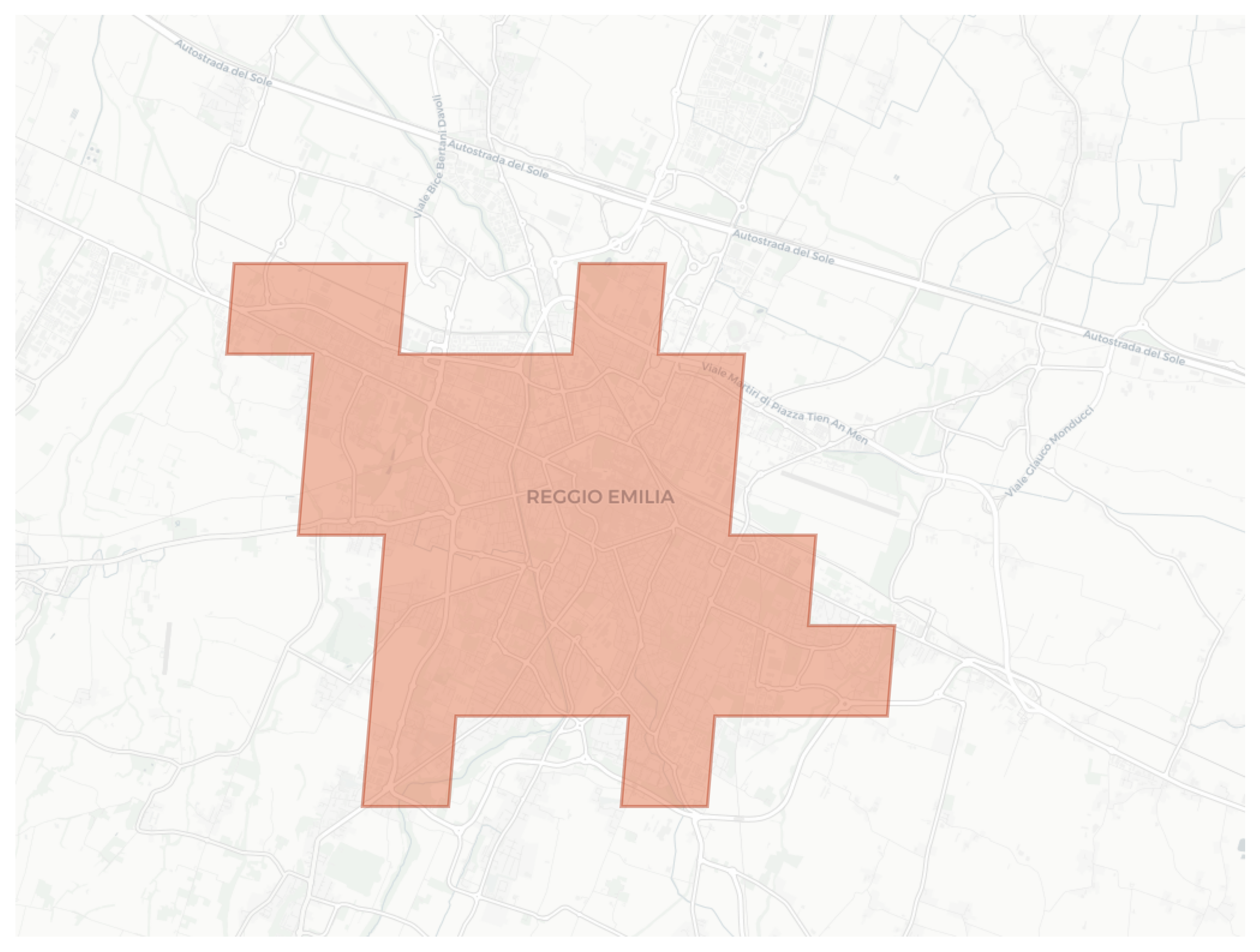 Reggio nell'Emilia geographic map