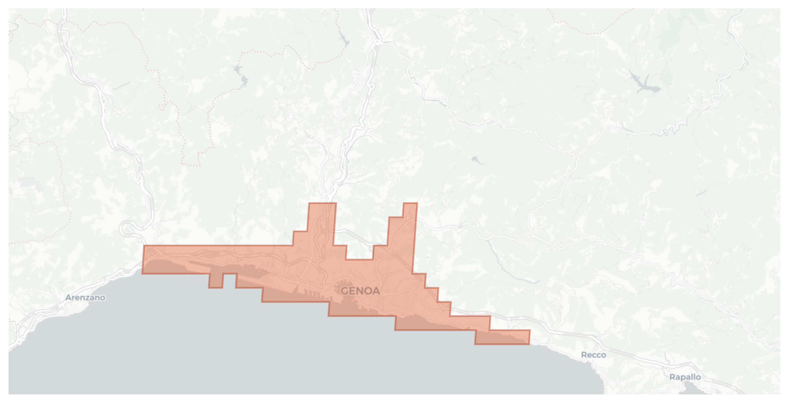 Genoa geographic map