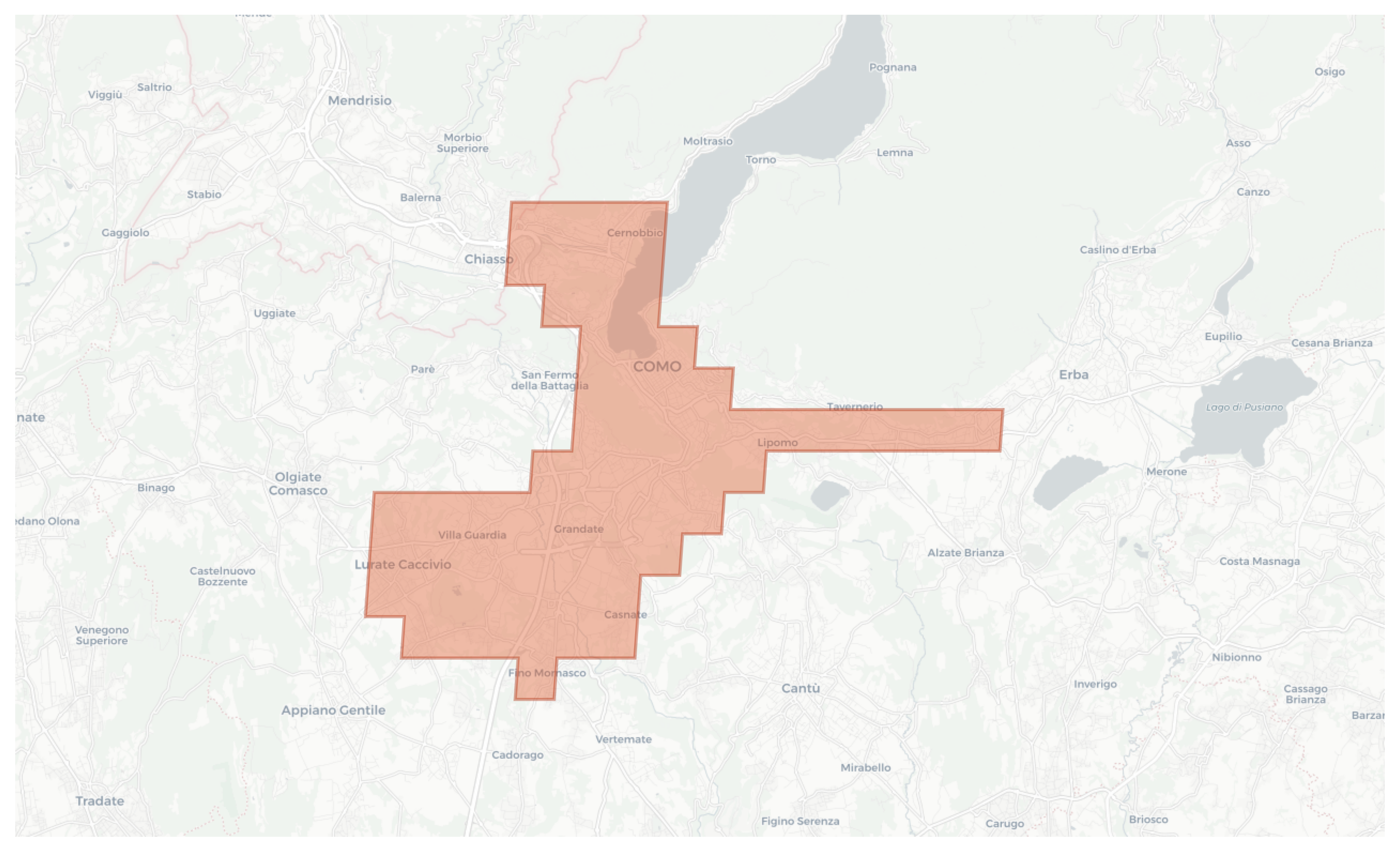 Como geographic map