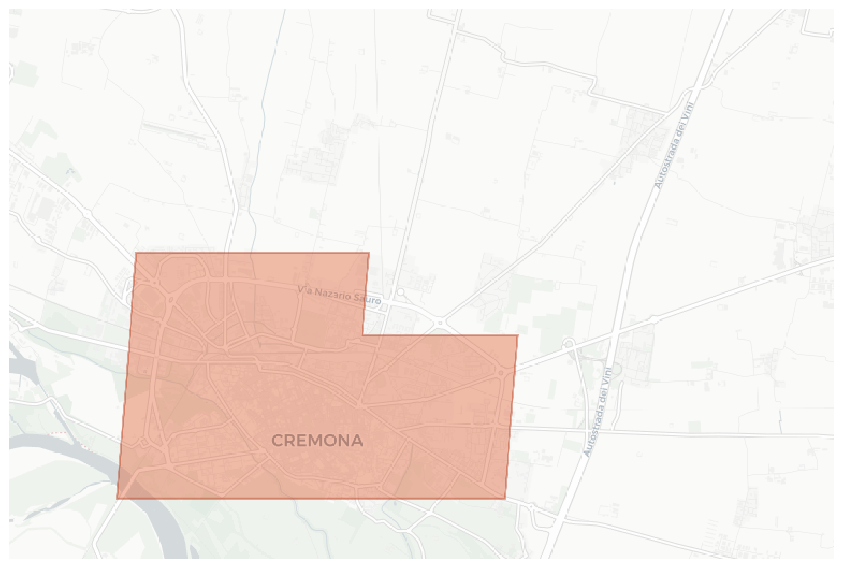 Cremona geographic map