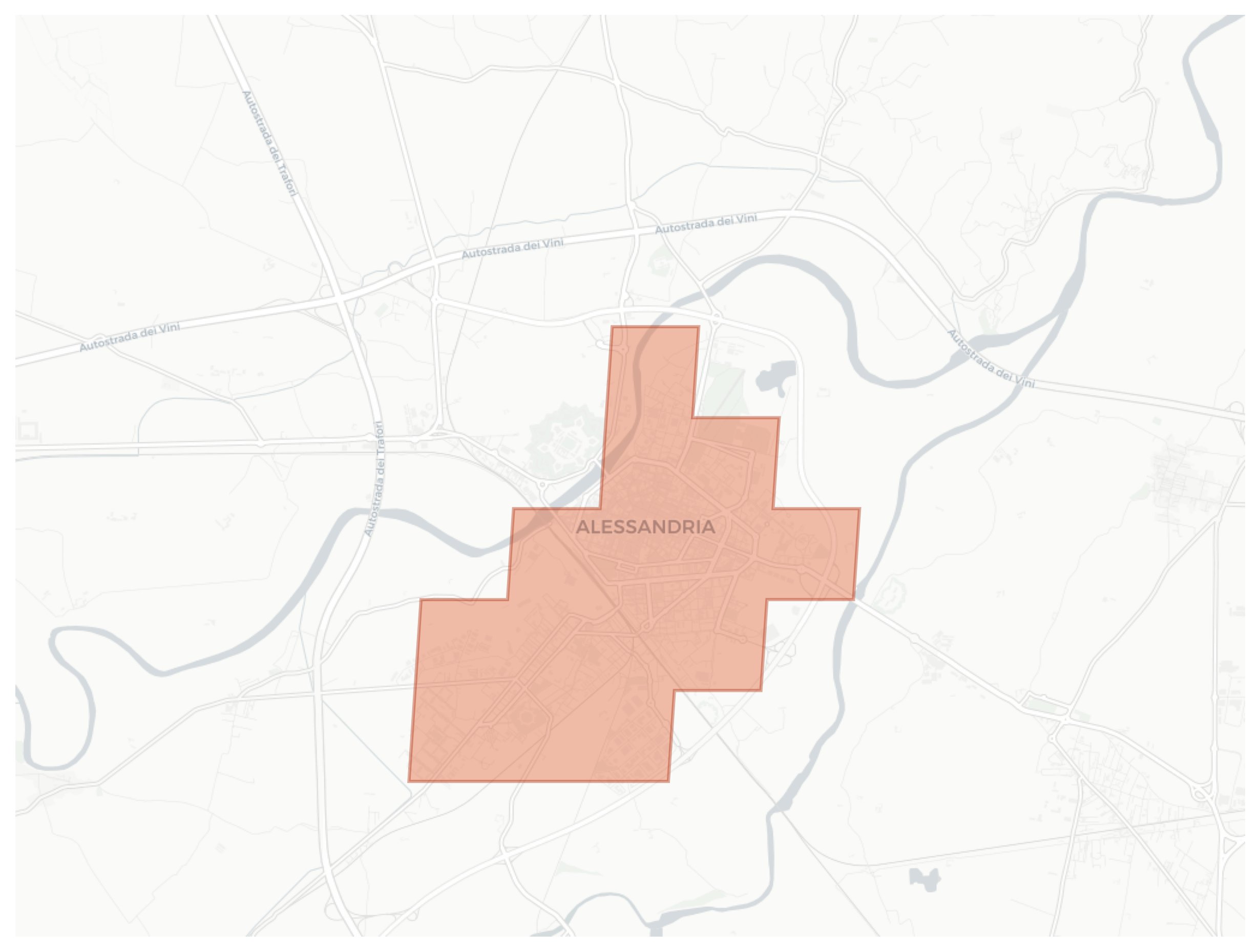 Alessandria geographic map