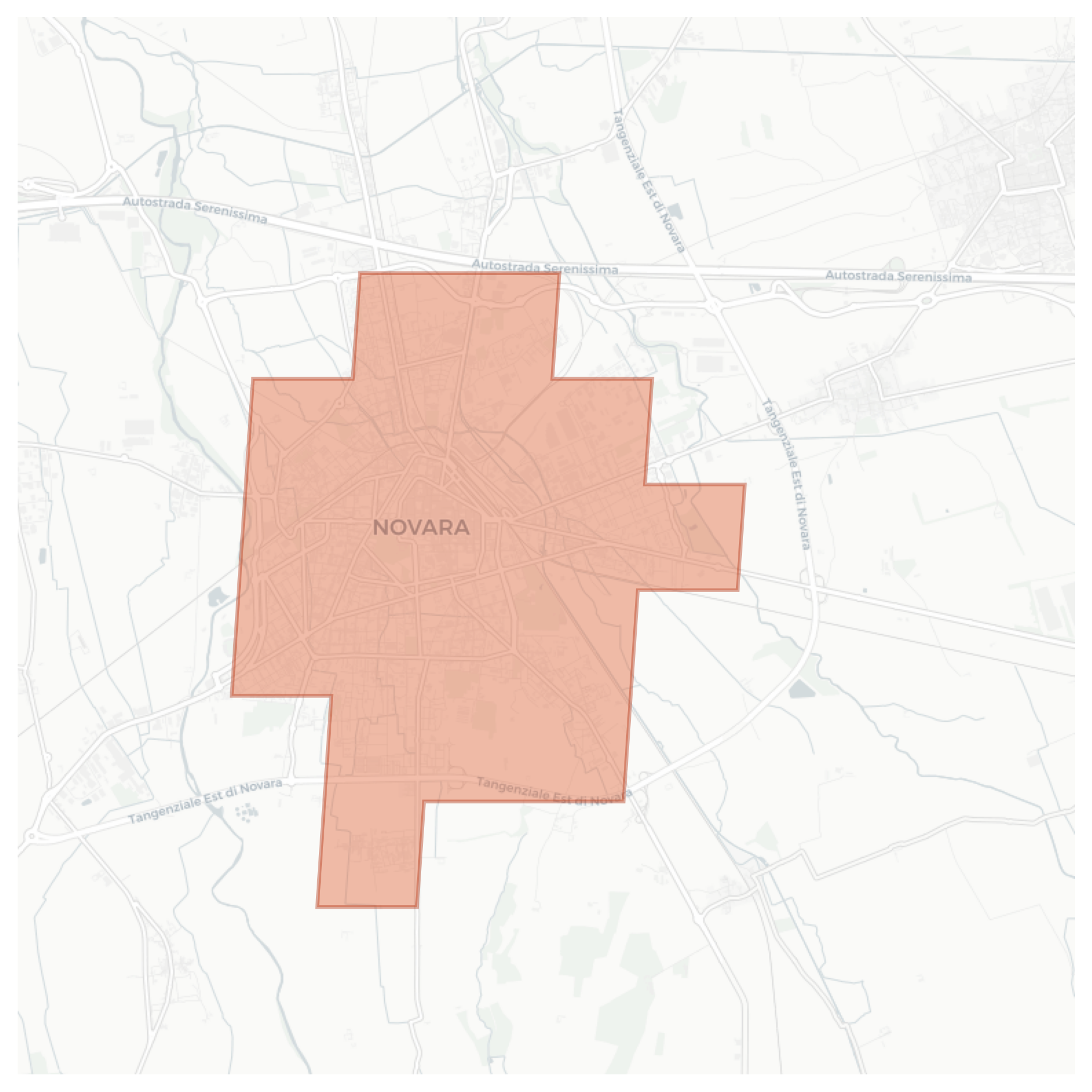 Novara geographic map